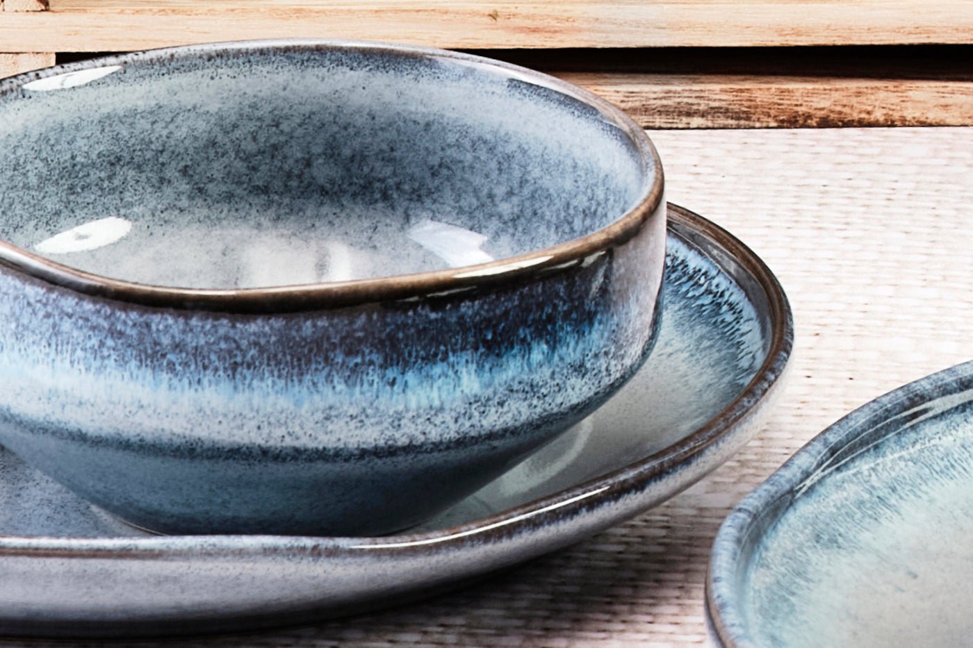 Bol genesis ø11cm - 6 pièces - terre BJORN Bleu