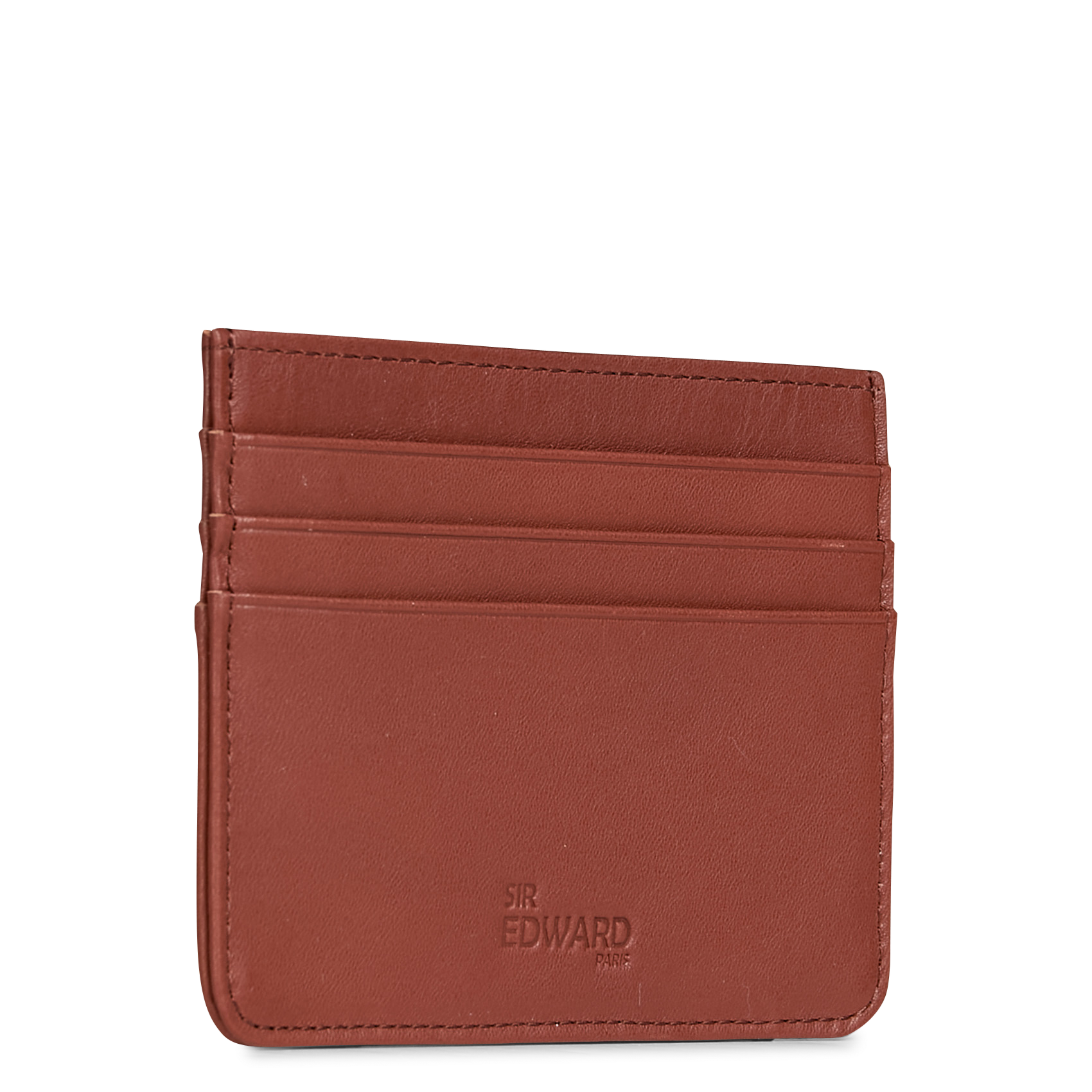 Porte cartes en cuir  SIR EDWARD Marron