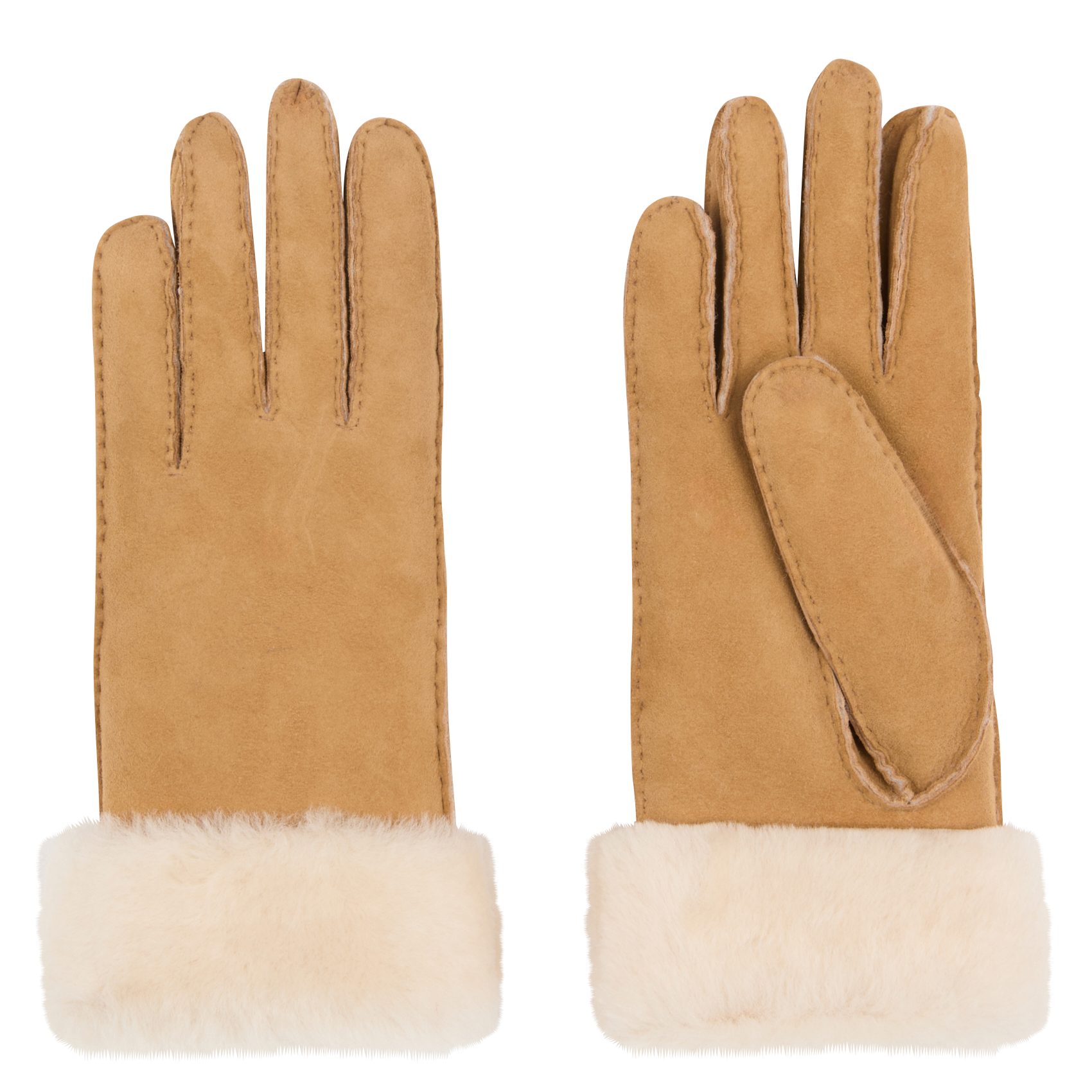 Handschoenen van veloursleer SAISON 1865 Bruin