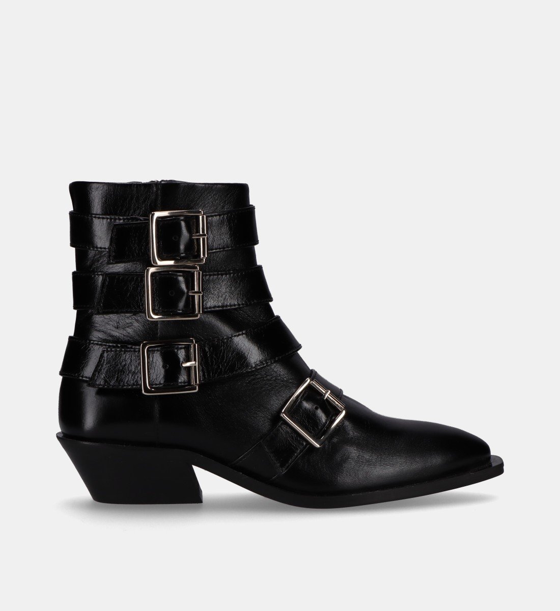 Bianca leather ankle boots ALOHAS Black