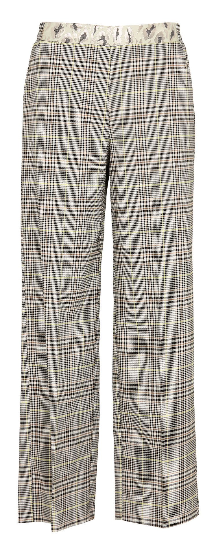 Straight pants with pattern and panel IMPERIAL Multicolored