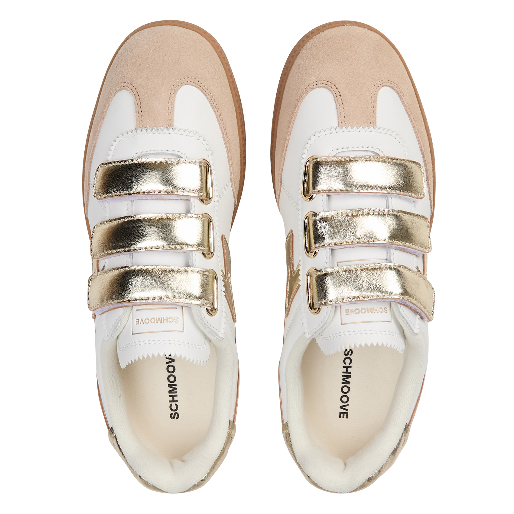 Low-top leather mix sneakers SCHMOOVE Multicolored