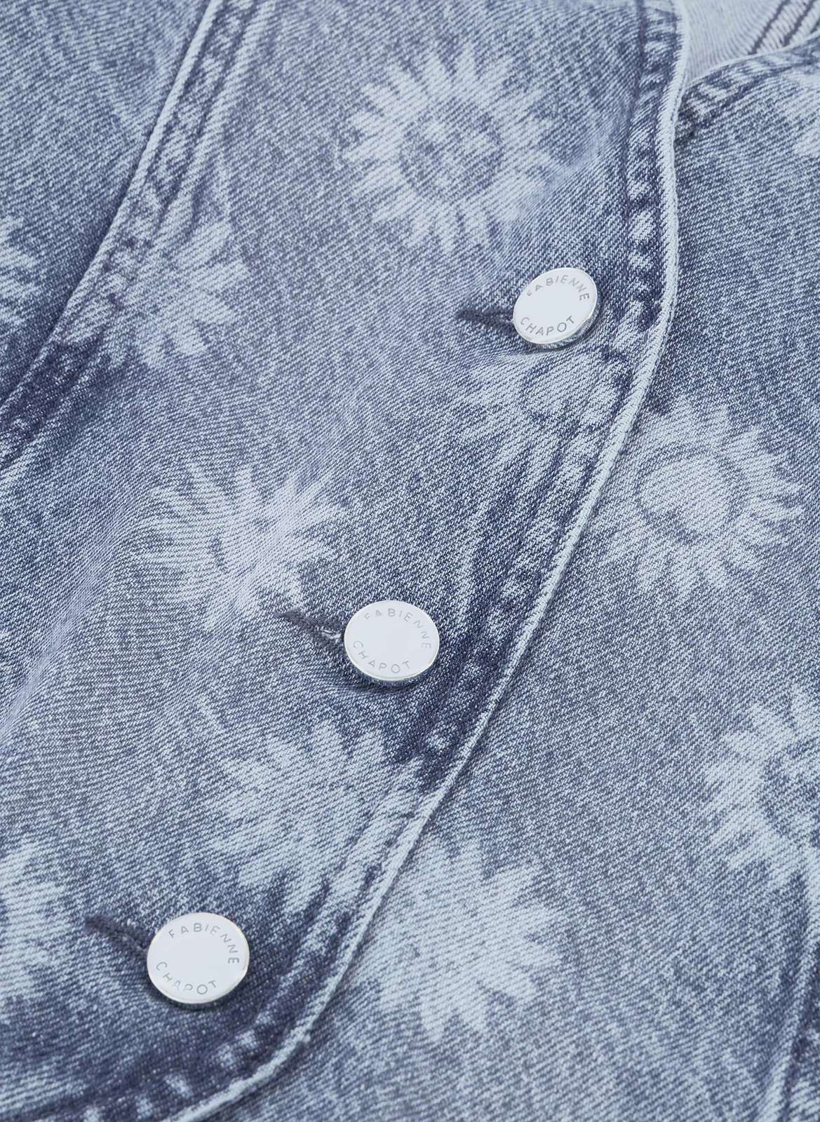 Cotton denim vest FABIENNE CHAPOT Blue