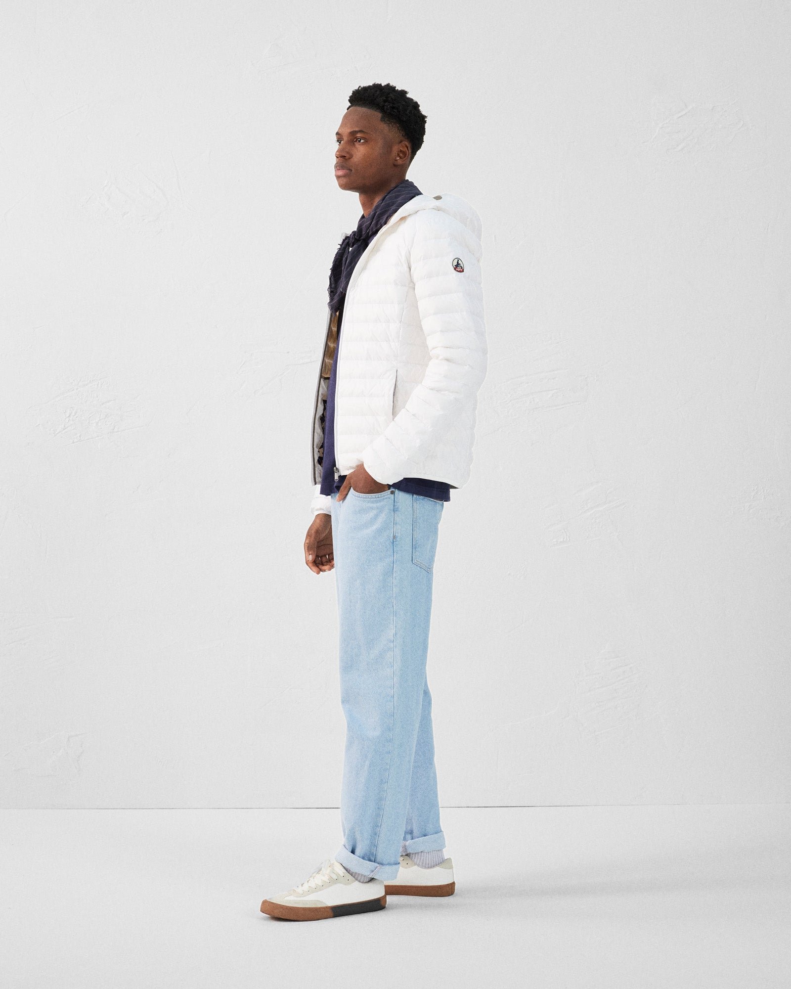 Lightweight hooded puffer jacket nico JOTT White