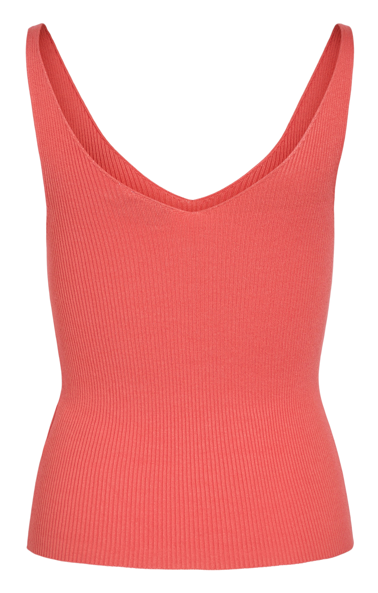 Débardeur ajusté côtelé VILA Rose