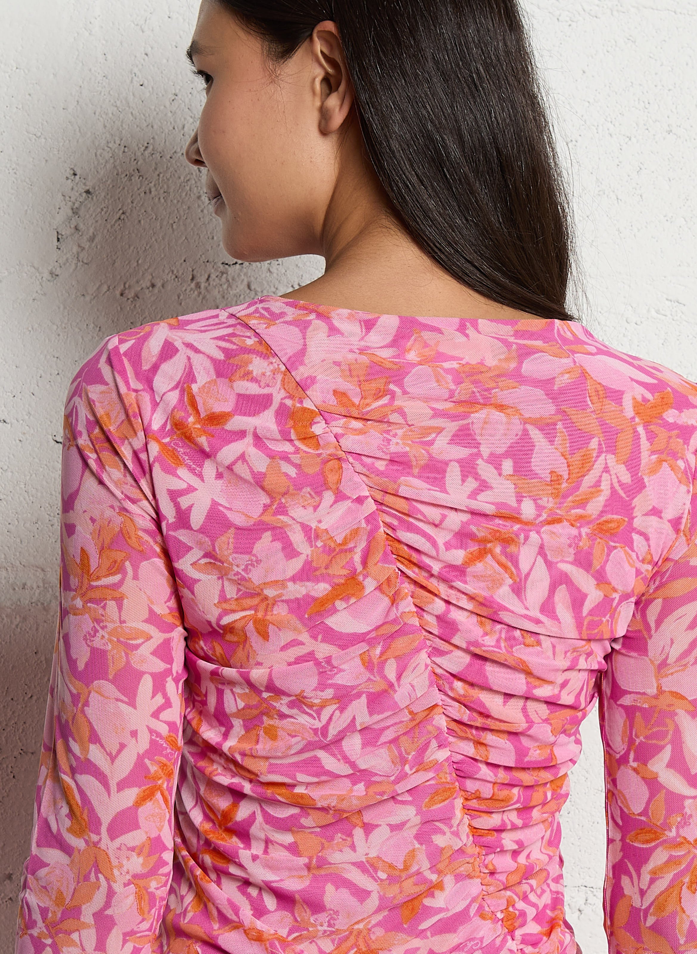Printed viscose top FABIENNE CHAPOT Pink