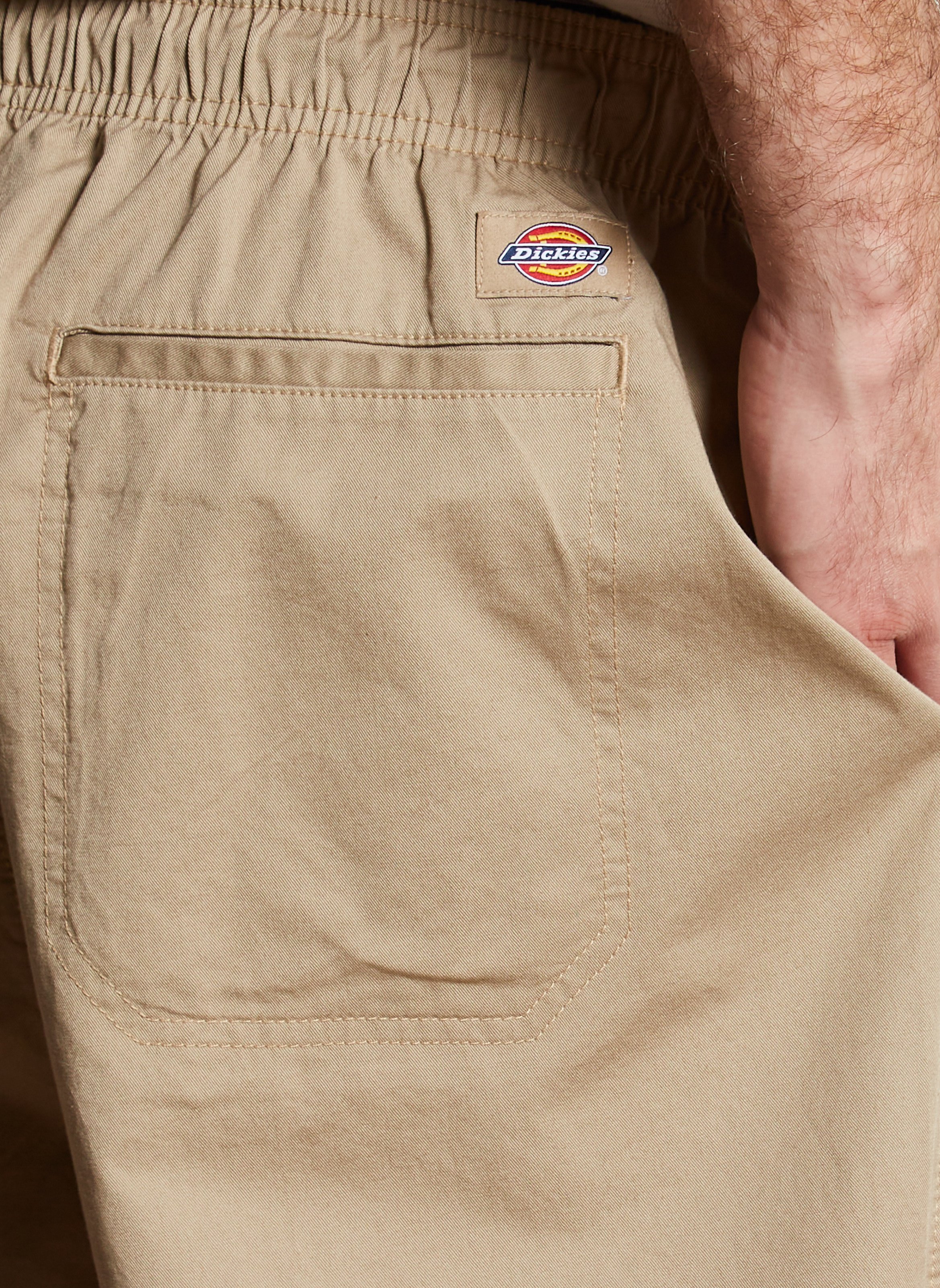 Straight cotton shorts DICKIES Beige