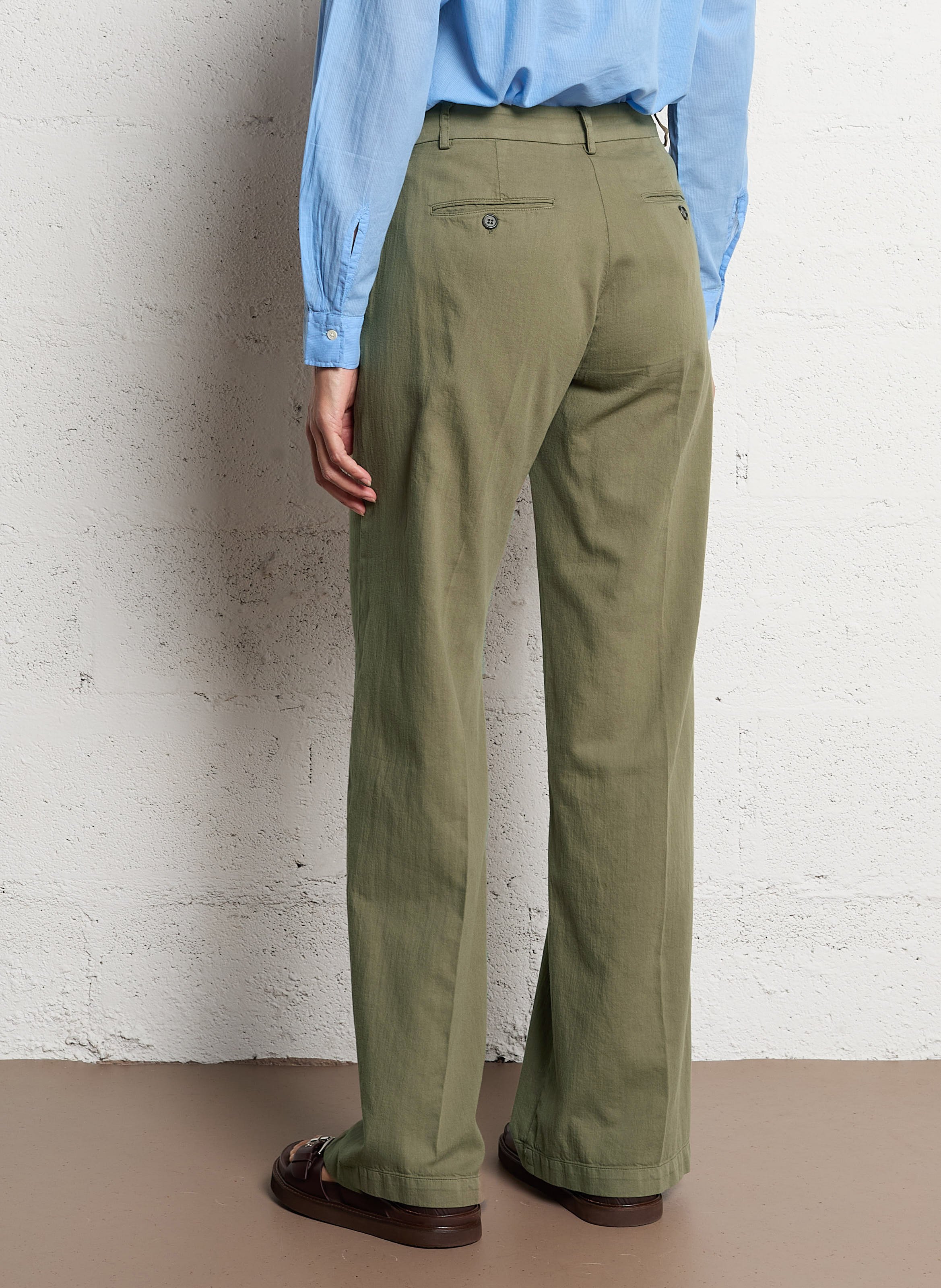 Slim-fit cotton cargo pants HARTFORD Khaki