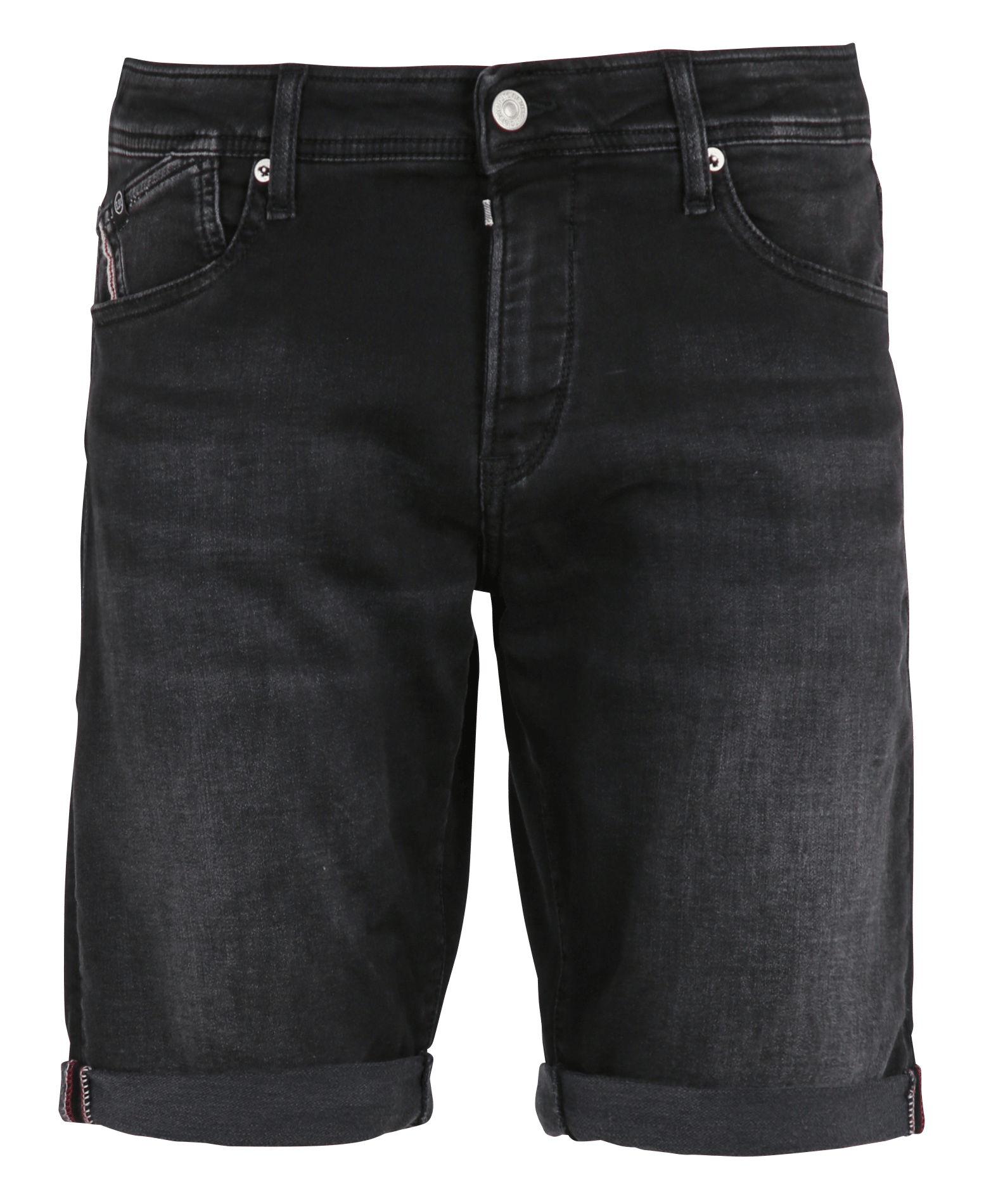 Bermuda en denim de coton mélangé LE TEMPS DES CERISES Noir