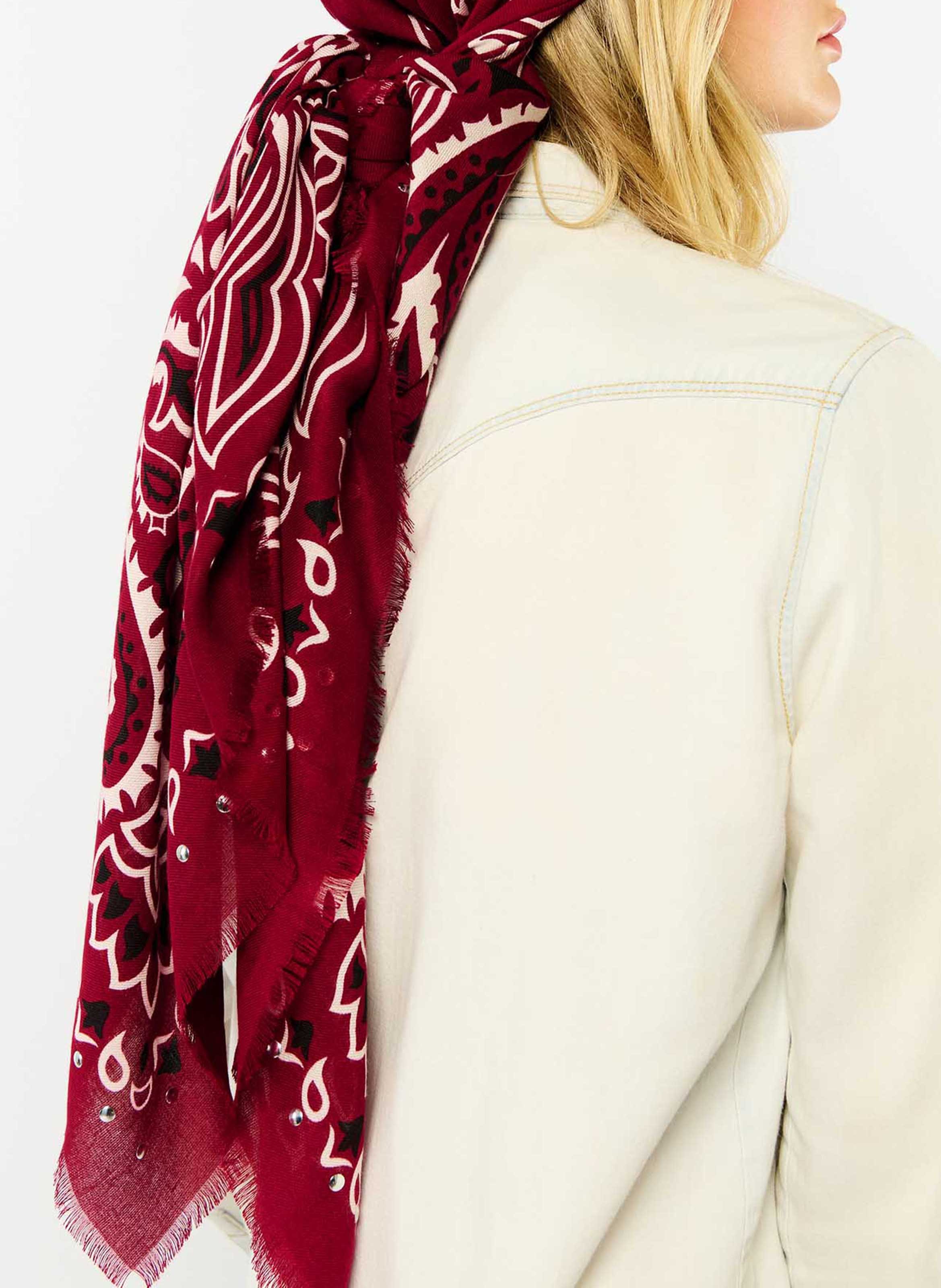 Bandana print scarf WILD