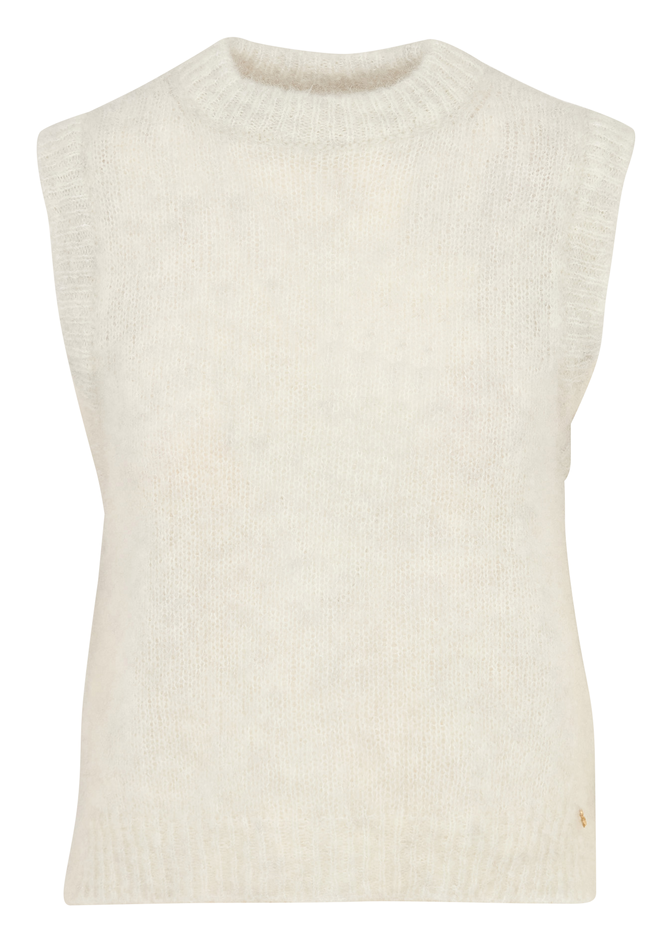 Ärmelloser Pullover aus Wollmix DES PETITS HAUTS Grau