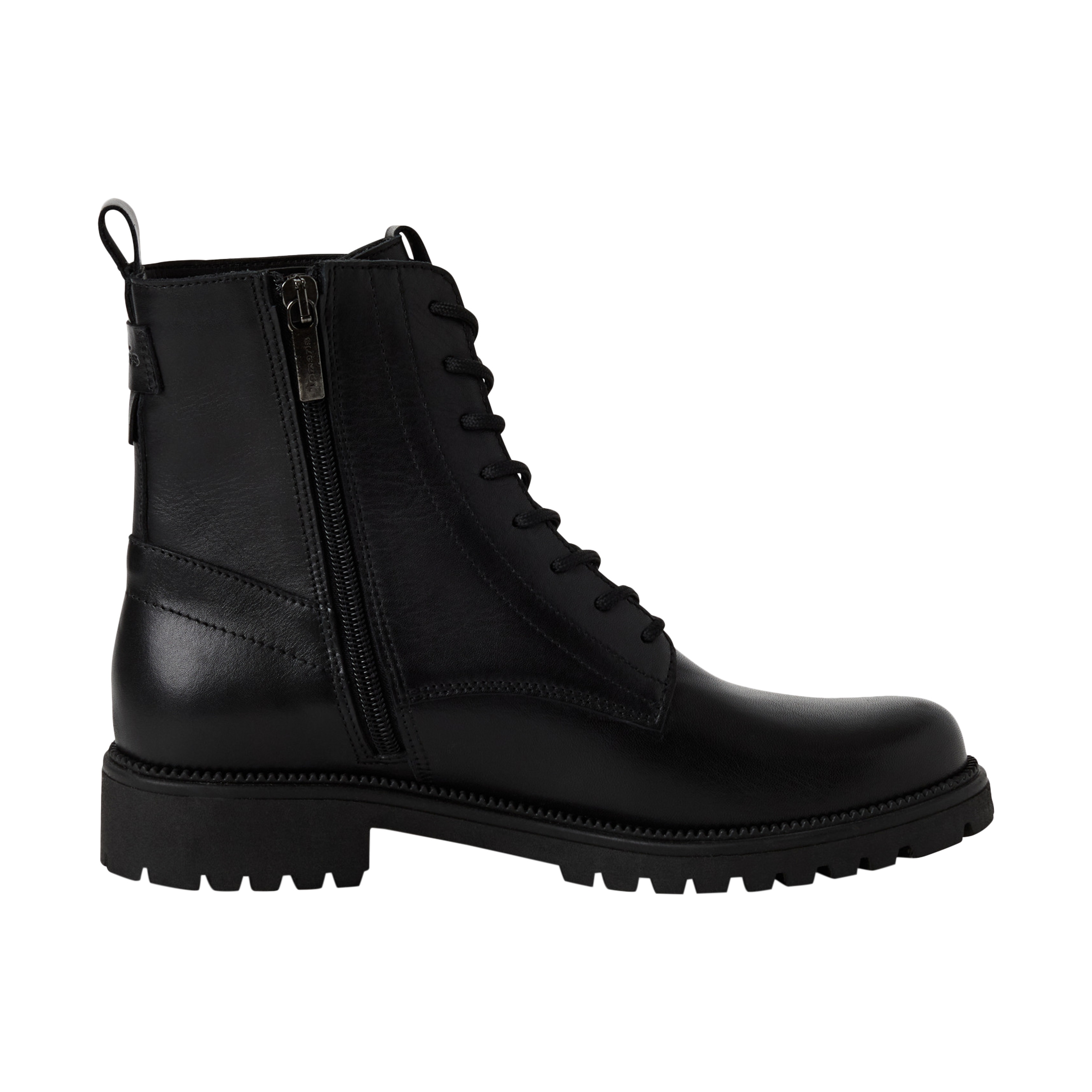 Leather ankle boot TAMARIS Black