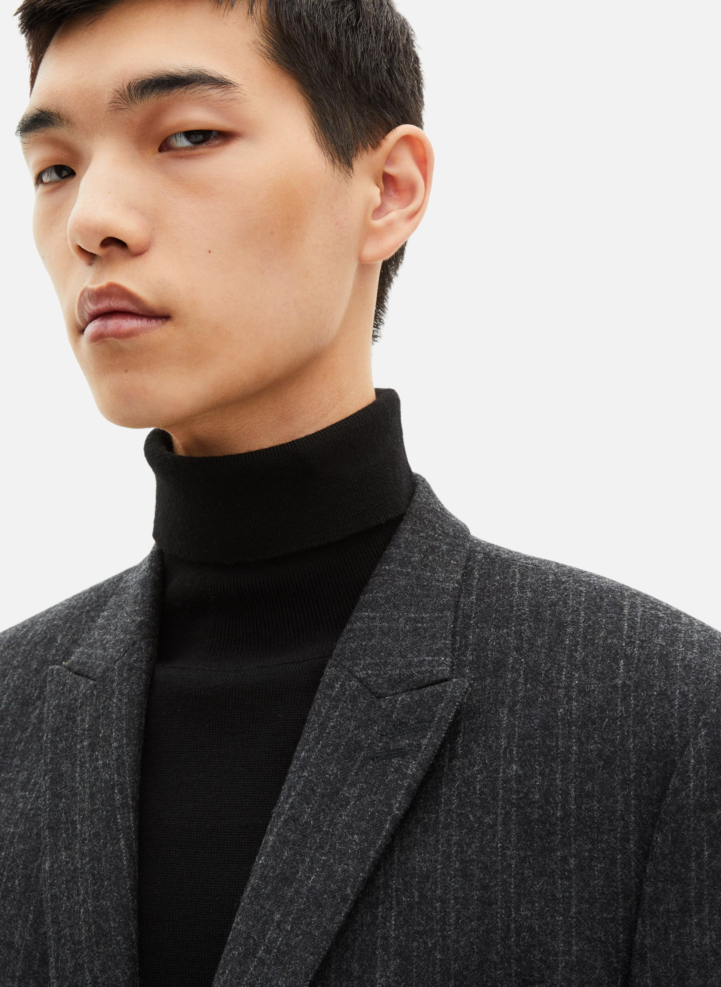 Straight suit jacket with pinstripes THE KOOPLES Grey