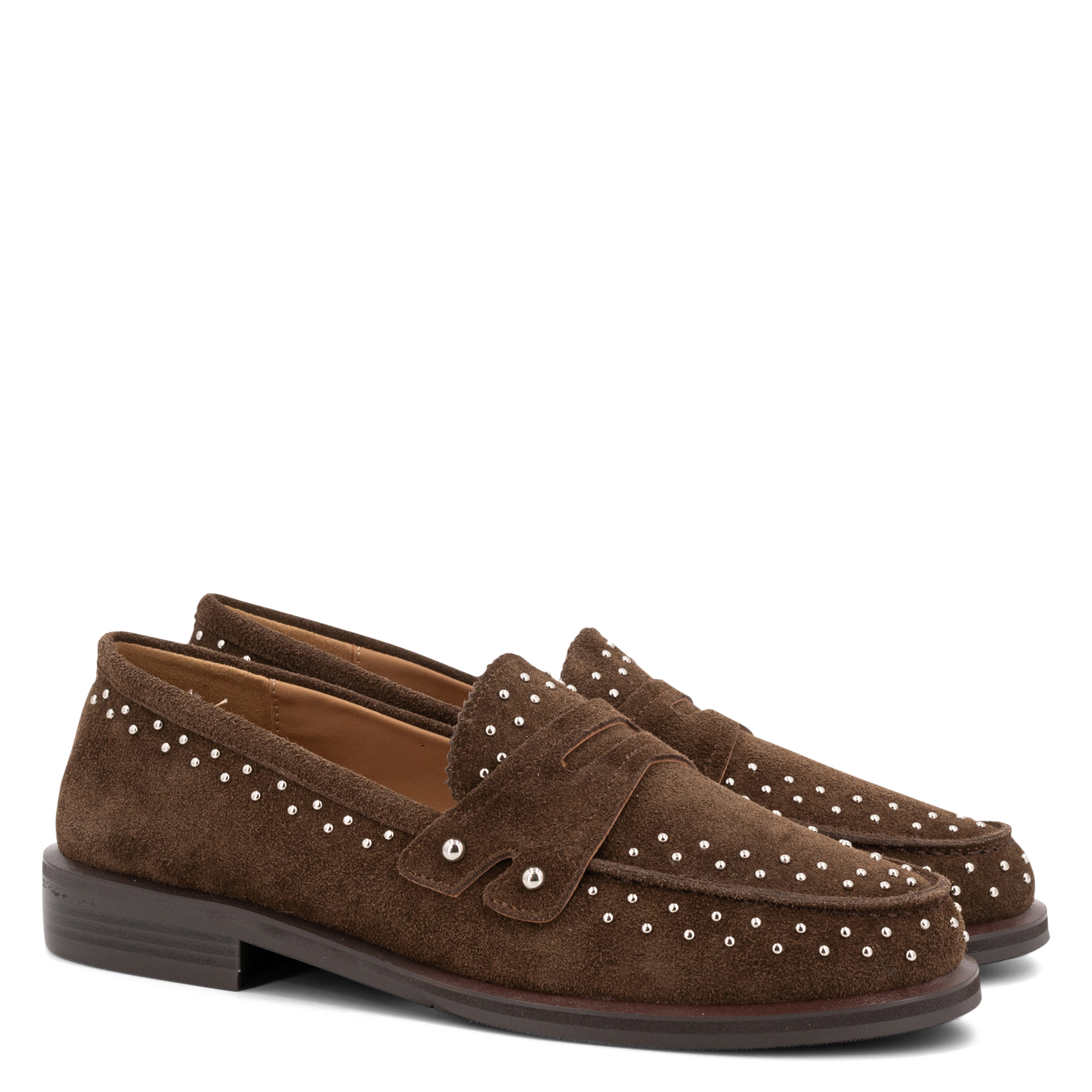 Suède mocassin TORAL Bruin