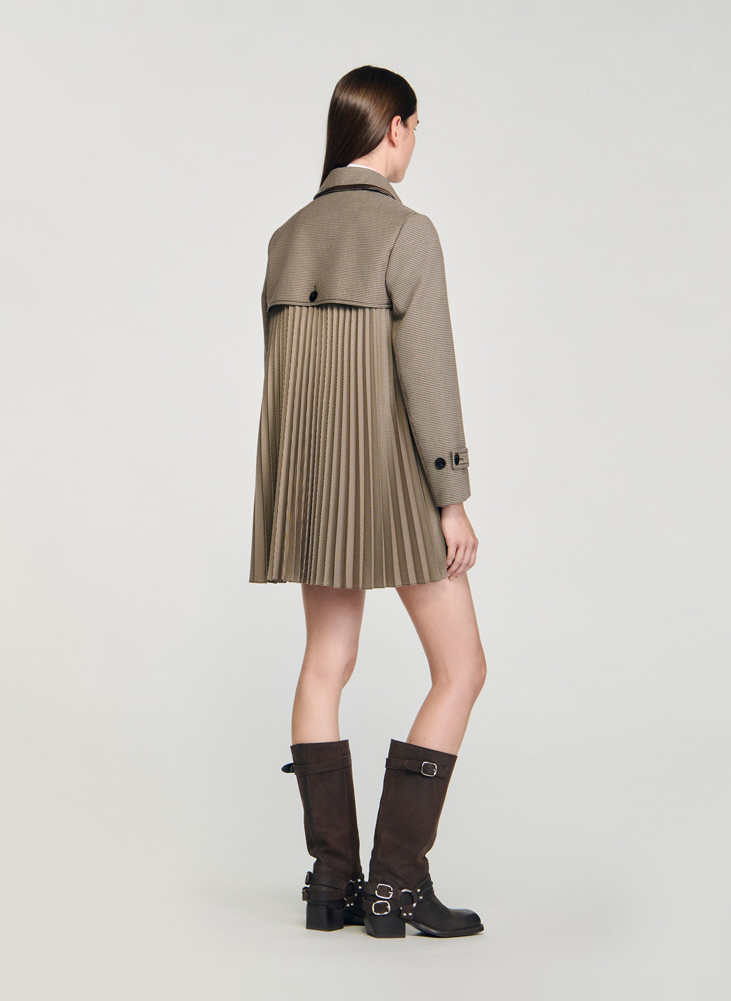 Trenchcoat met klassieke kraag SANDRO Bruin