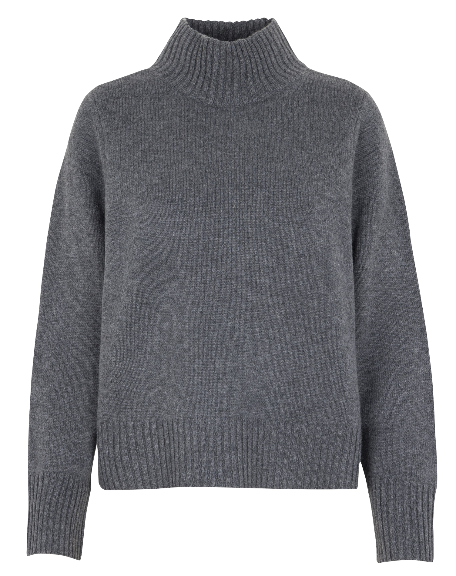 Merino wool regular fit sweater with high collar PETITE MENDIGOTE Grey