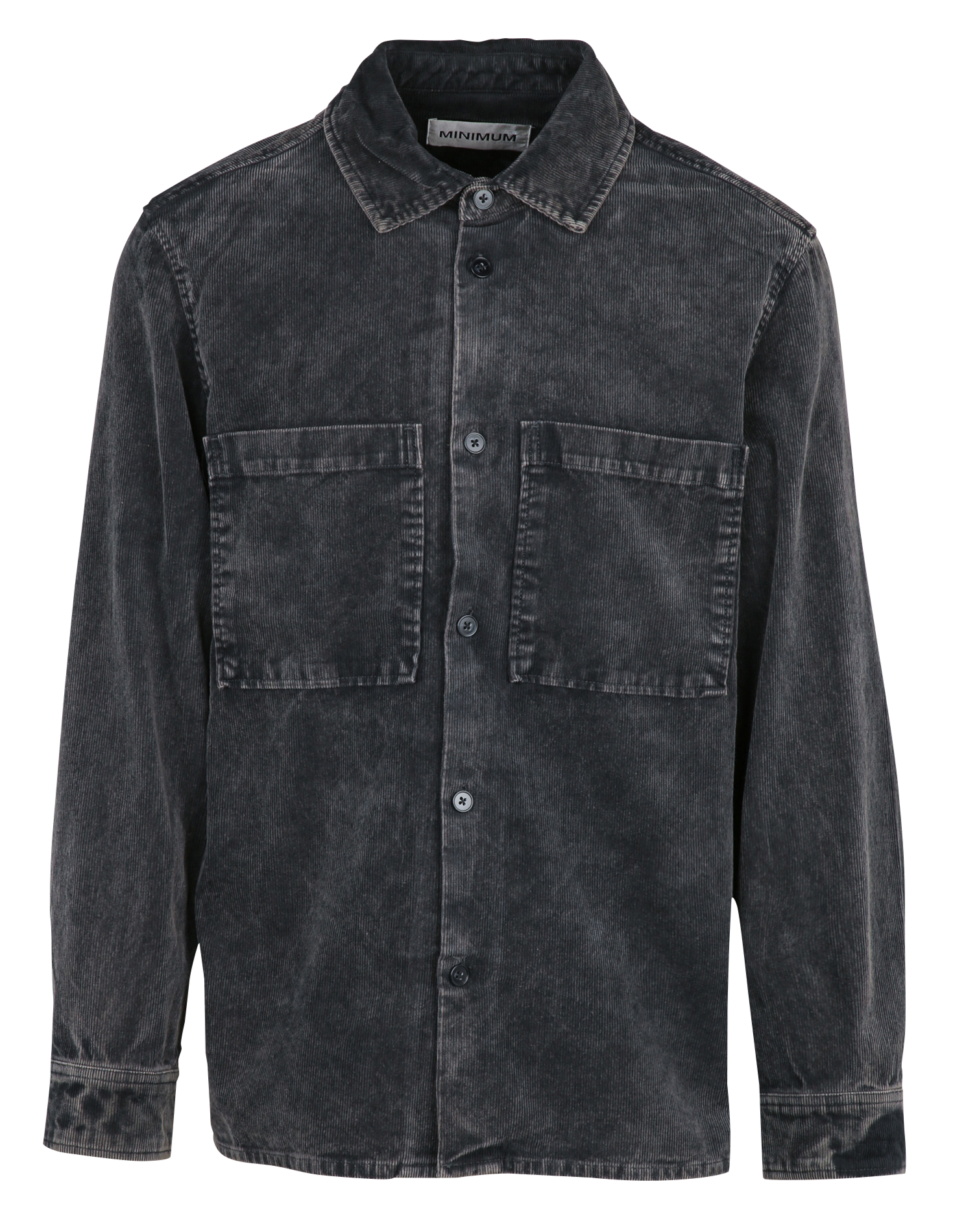 Cotton shirt with classic collar MINIMUM Grey