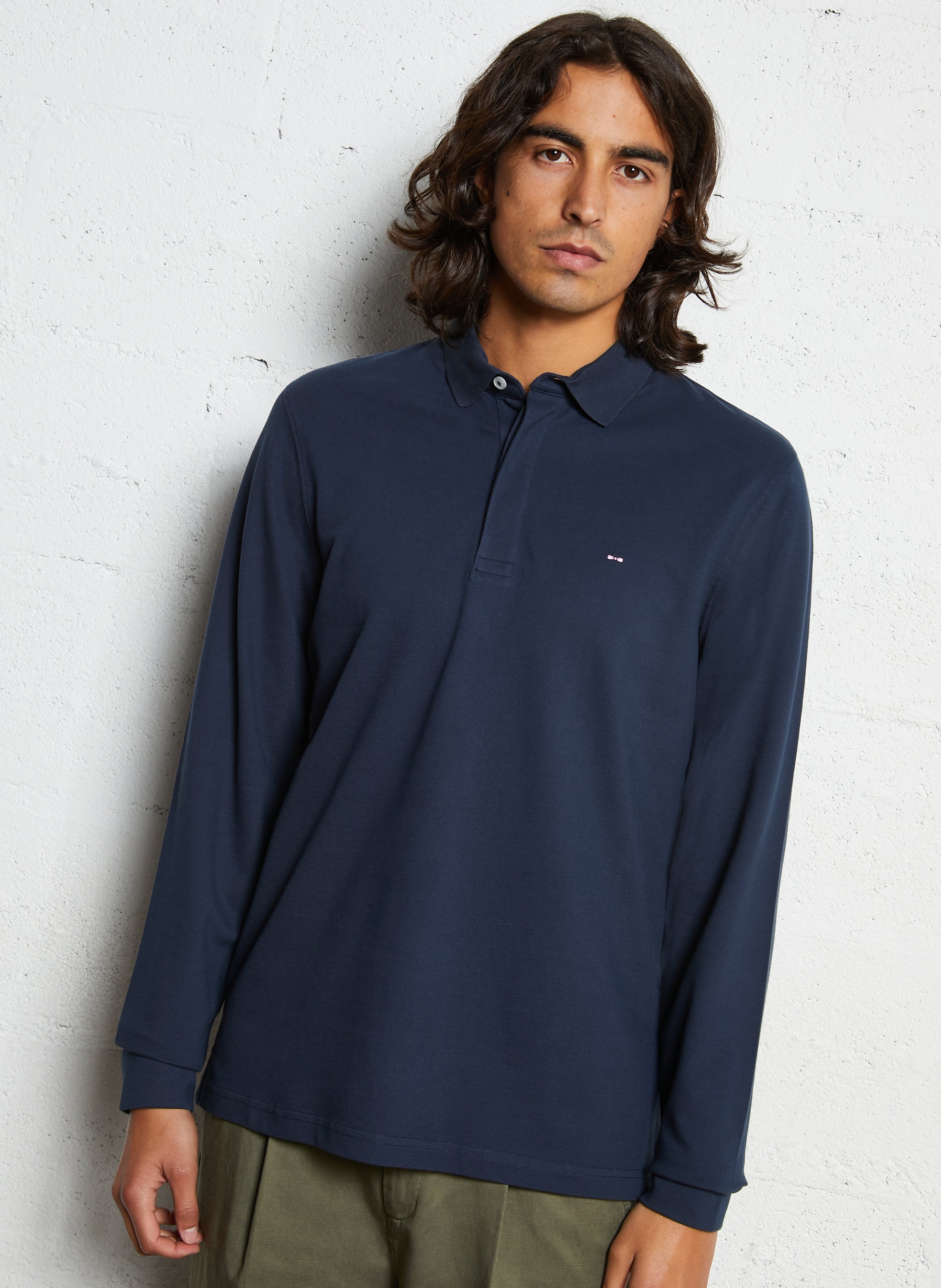 Polo droit en coton mélangé EDEN PARK