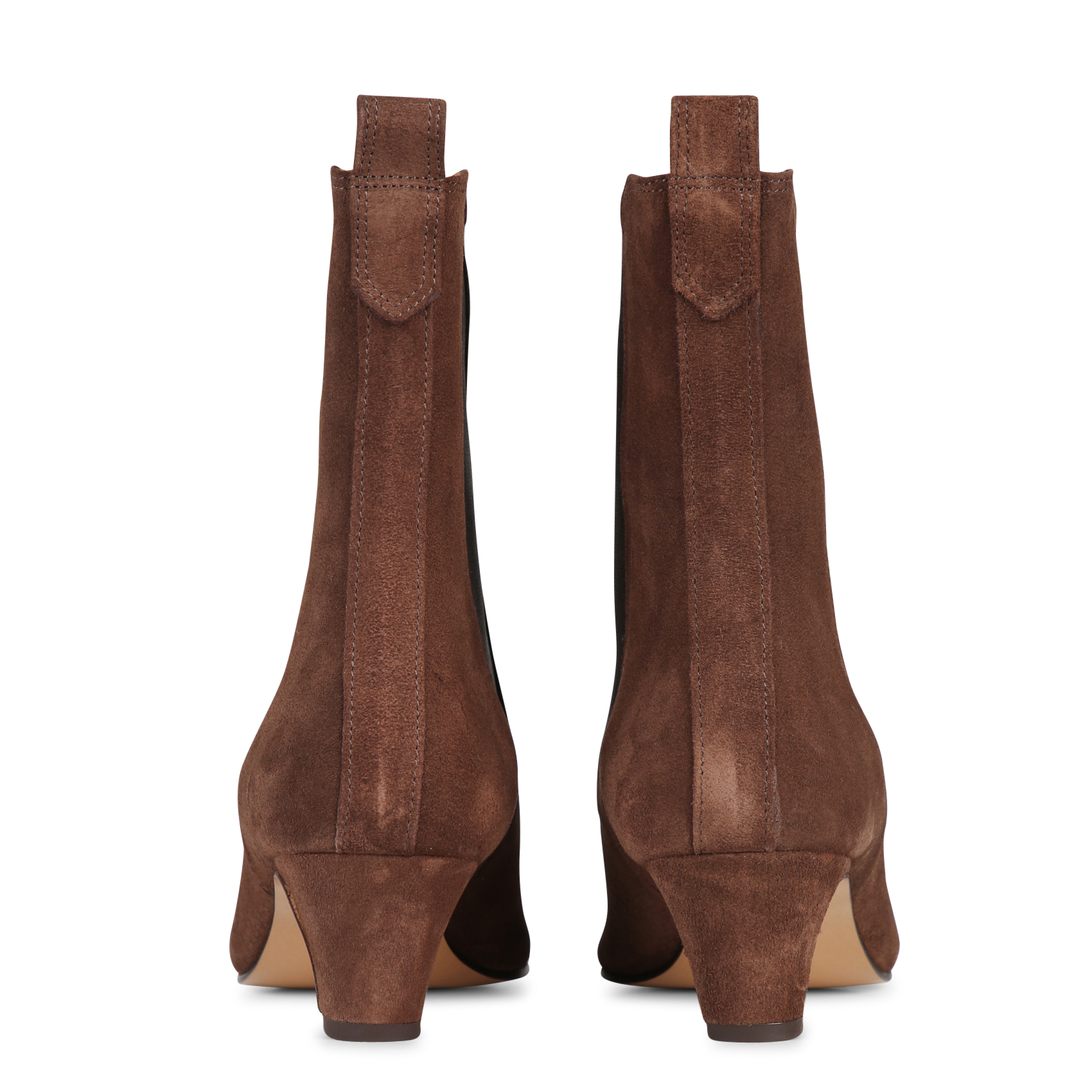 Bianca leather ankle boots RIVECOUR Brown