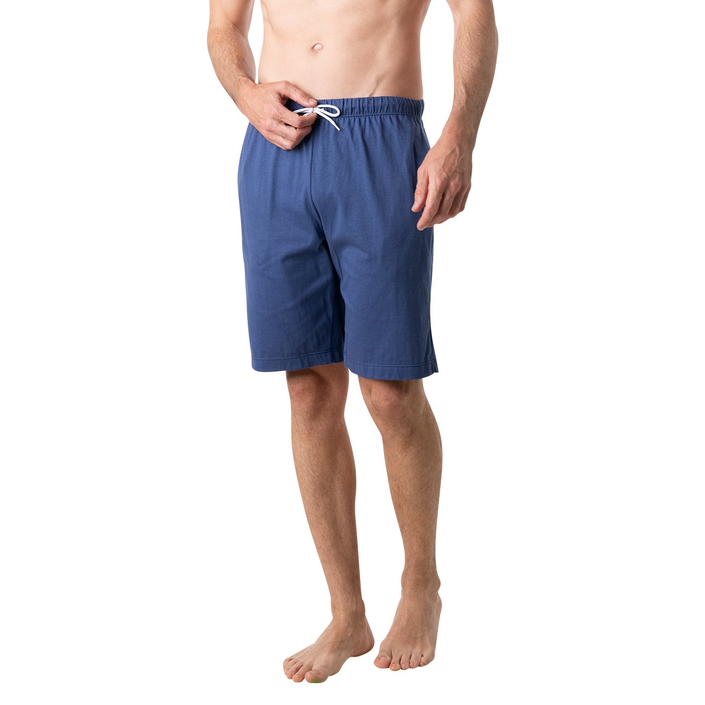 Short round neck liberty pajamas EMINENCE Blue