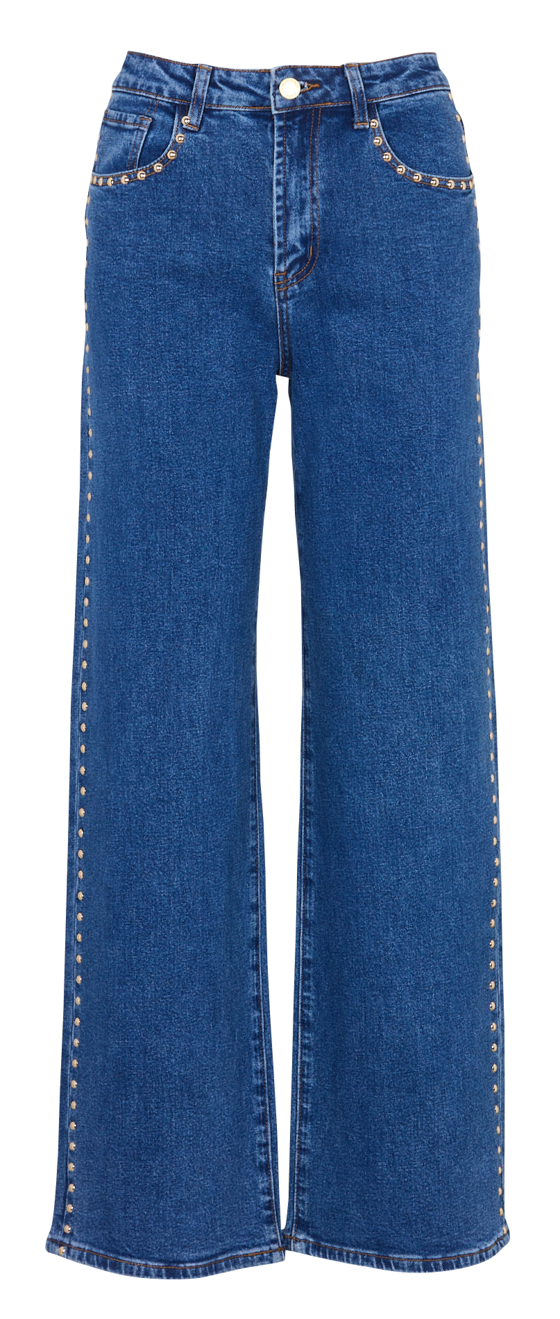 Rechte jeans met hoge taille - katoenblend LA PETITE ETOILE Jeans onbewerkt