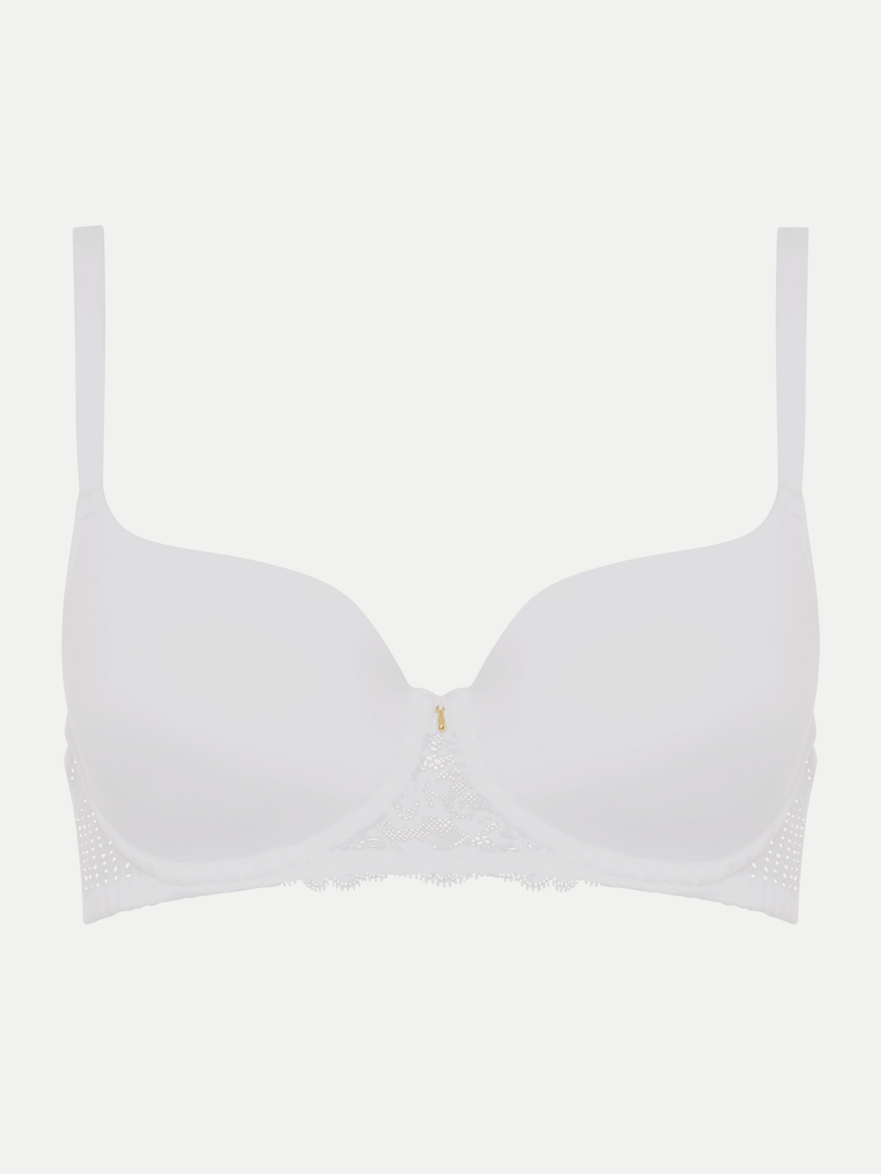 Molded lace balconette bra CHANTELLE White