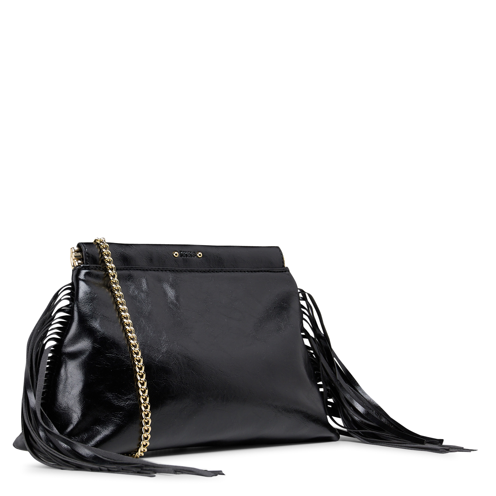 Handtas met franjes IKKS Zwart