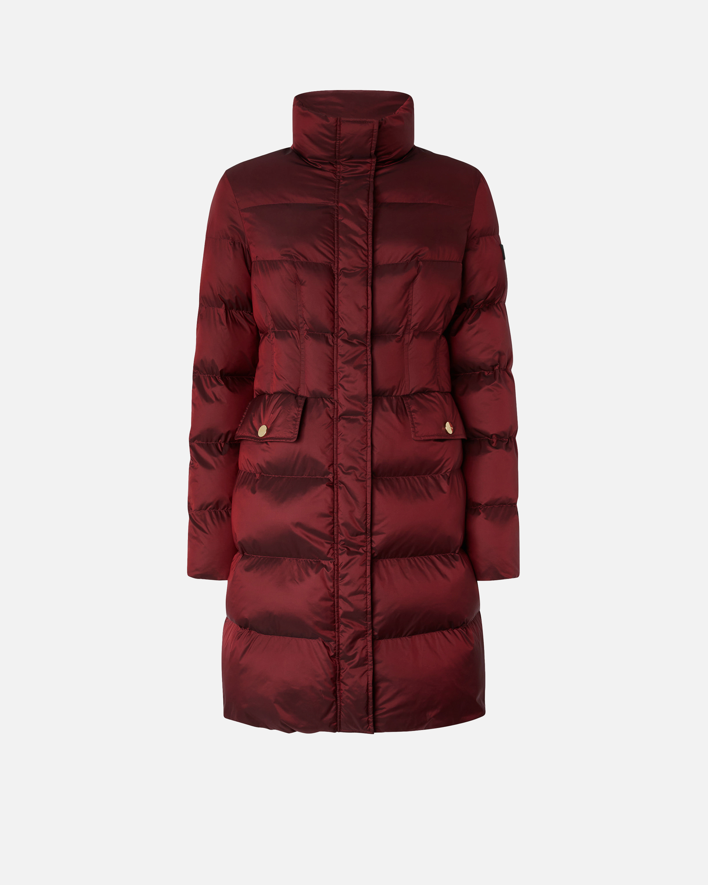 Long semi-shiny puffer coat PINKO Multicolored
