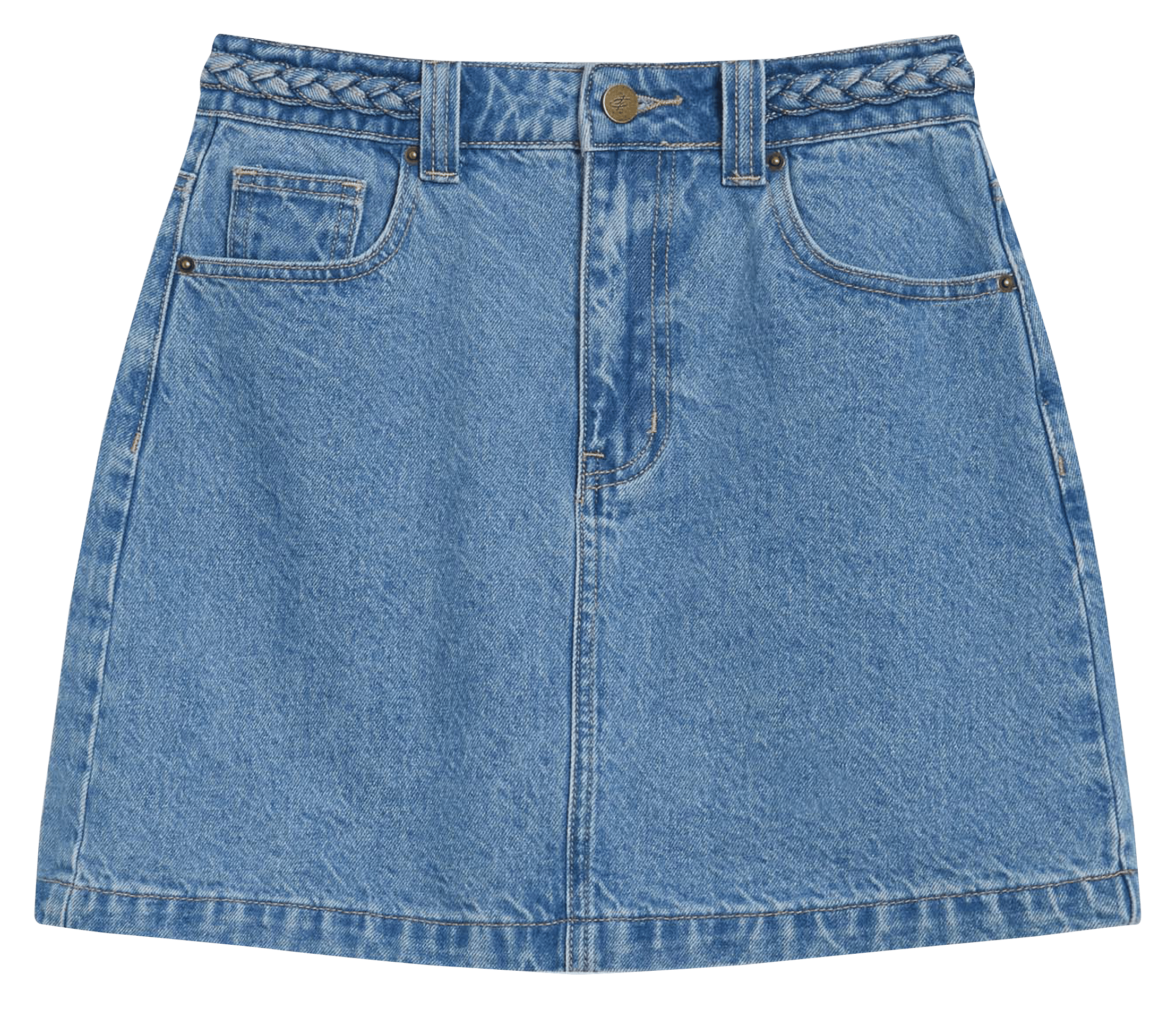 Korte, katoenen spijkerrok GRACE ET MILA Blauw