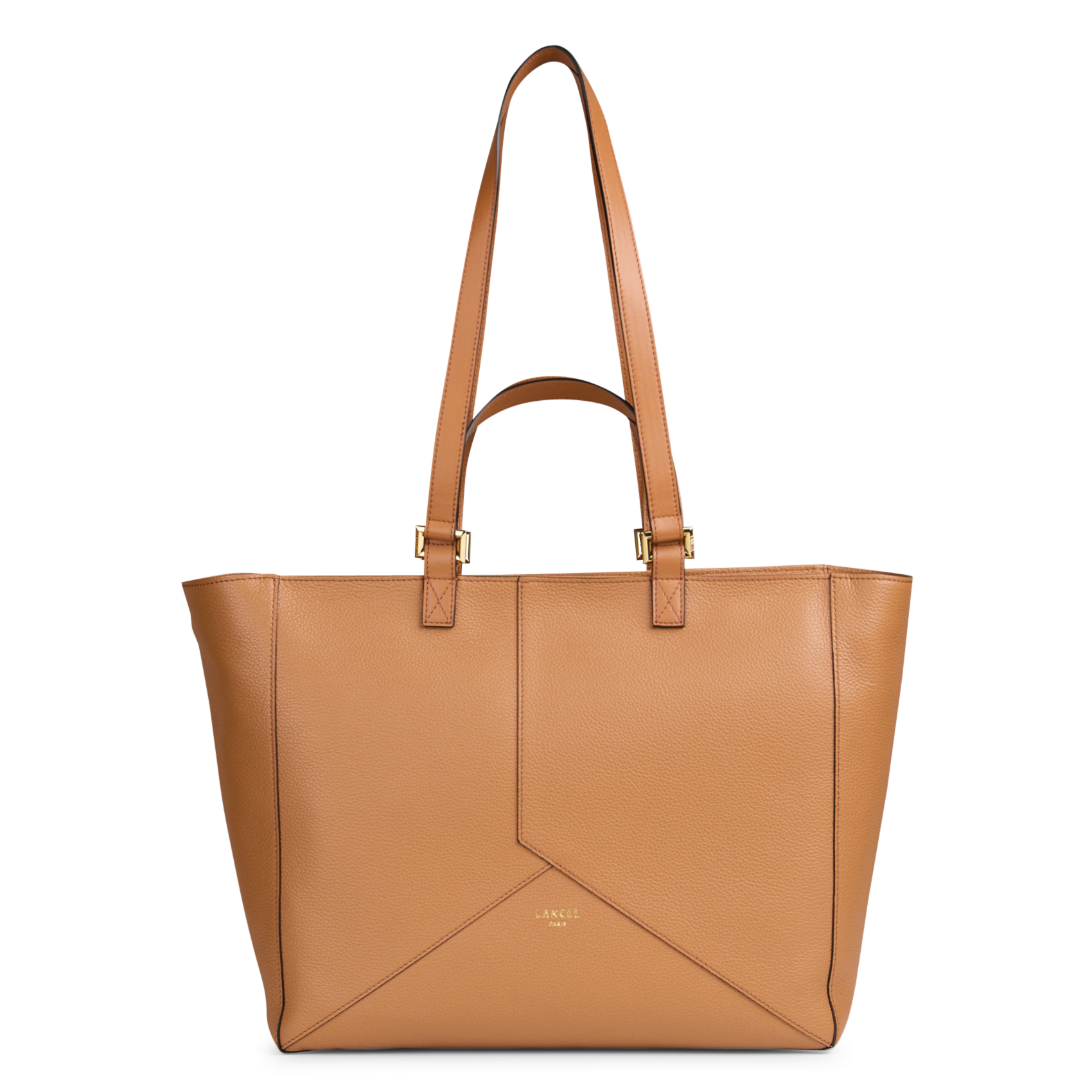 Einfarbige Ledertasche LANCEL