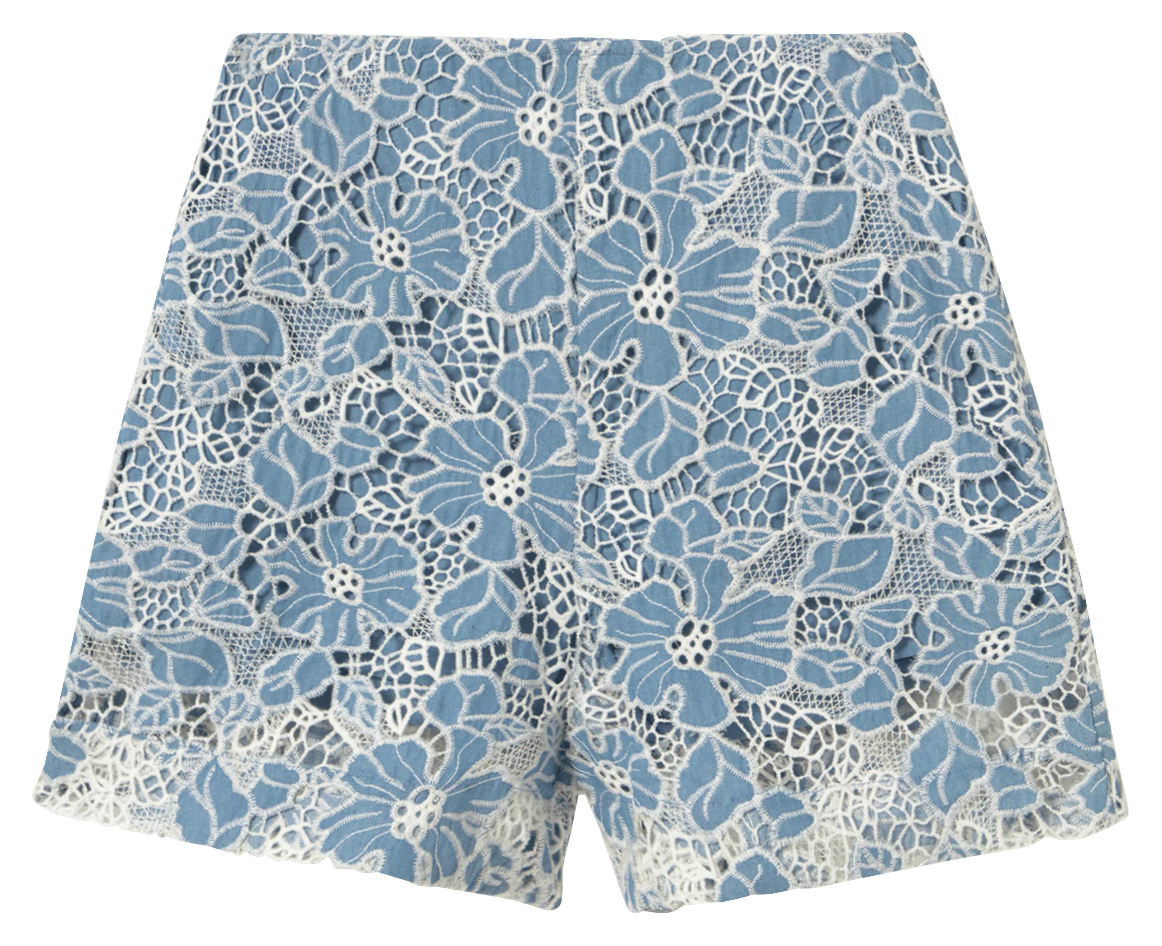 Gerade geschnittene Shorts aus Baumwoll-Mix THE TINY BIG SISTER Grau