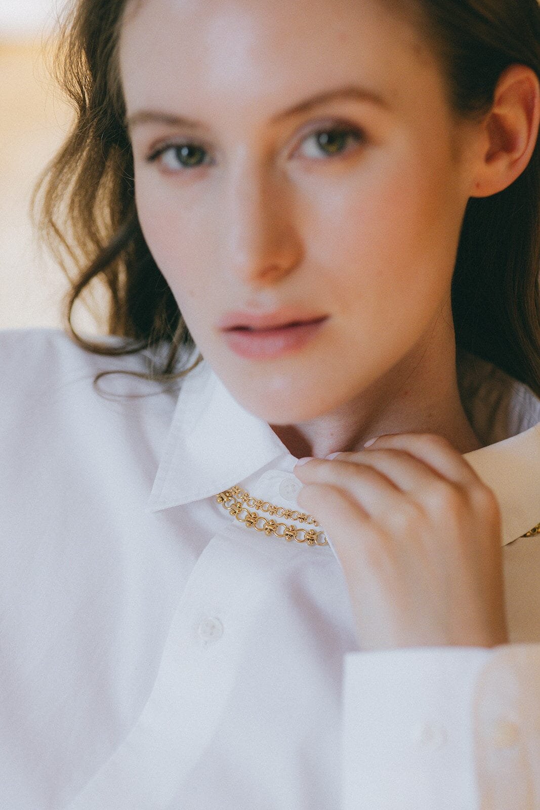 Fine gold necklace Golden