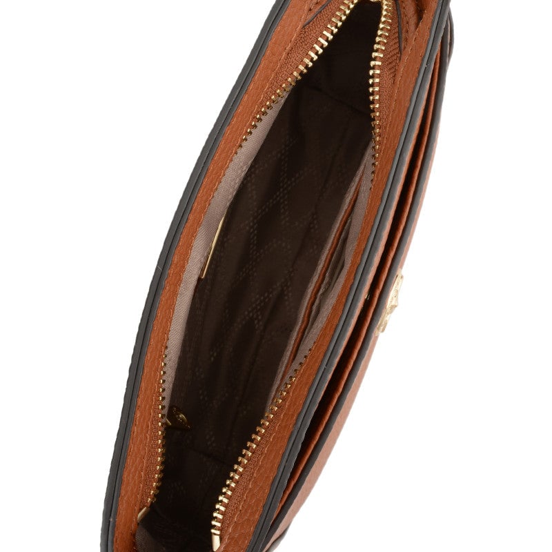 Crossbody bag in cowhide leather Brown