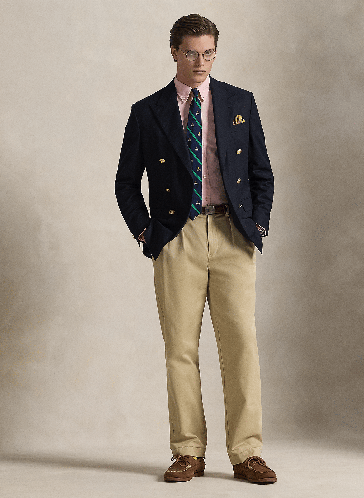 Chemise costom-fit en coton POLO RALPH LAUREN Rose