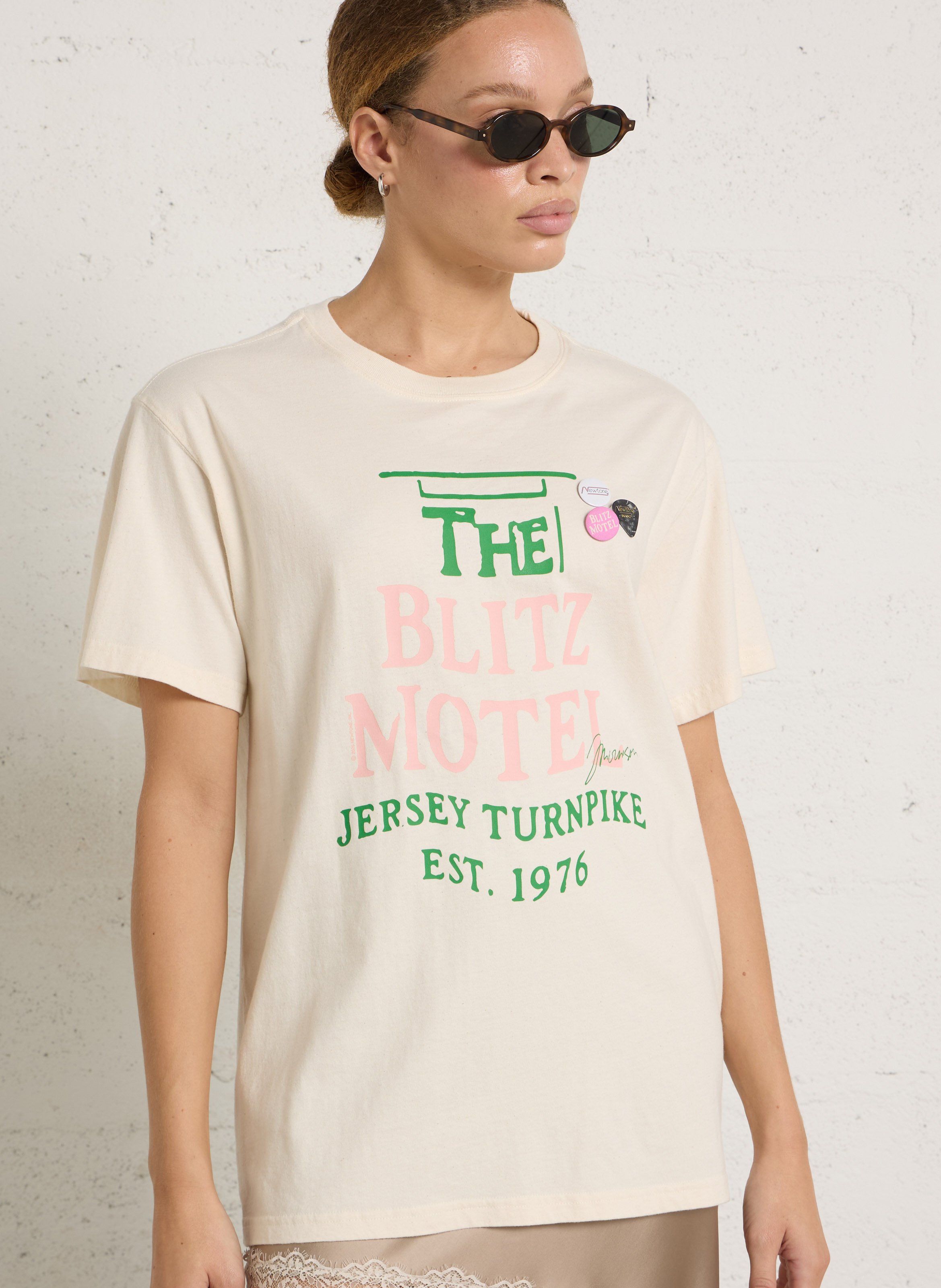 Tee-shirt droit en coton NEWTONE Beige