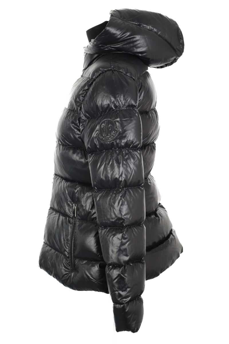 Lightweight quilted padded jacket with high neck MONCLER - Seconde Main Black