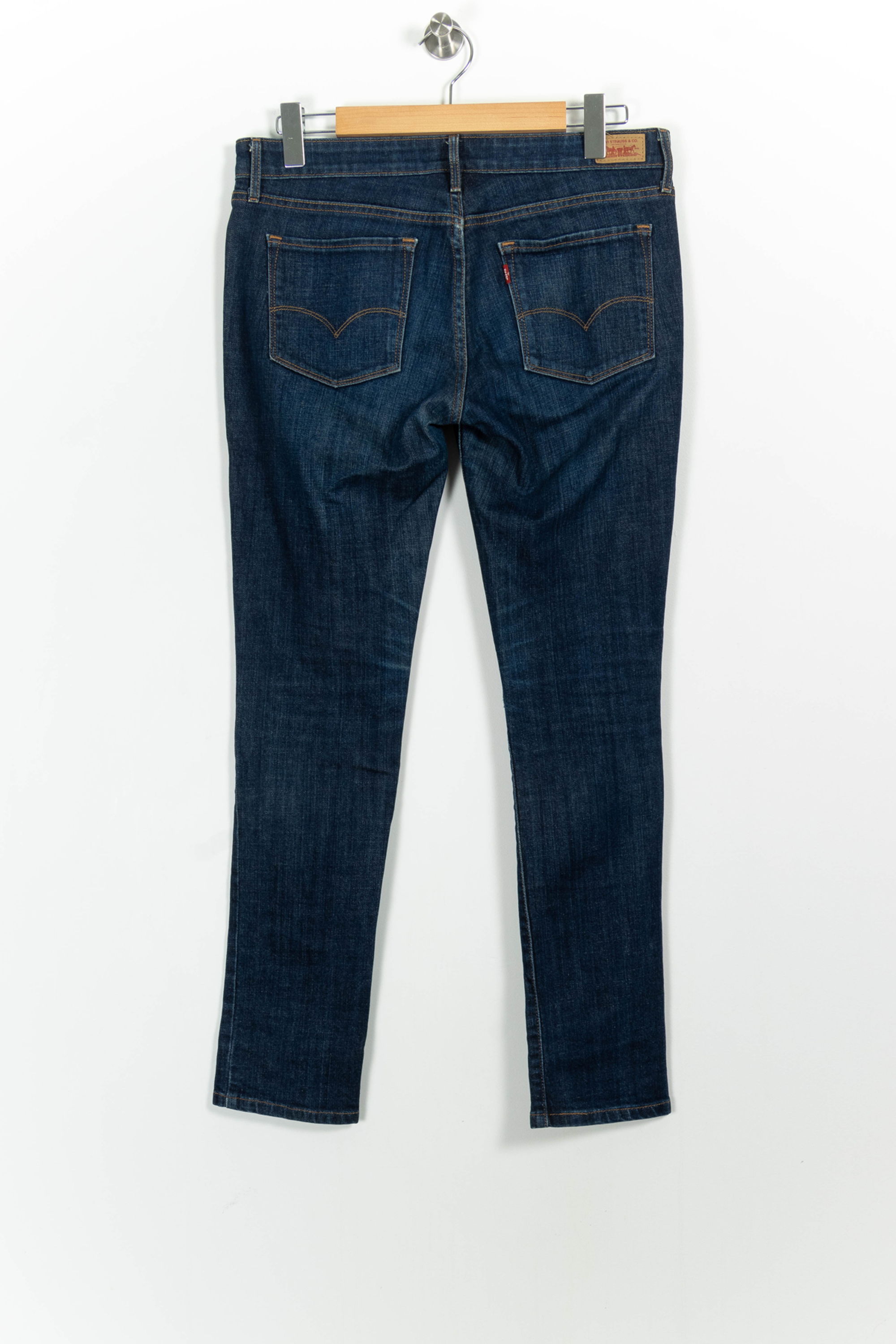 Cropped slim jeans with studs LEVI'S - Seconde main Blue