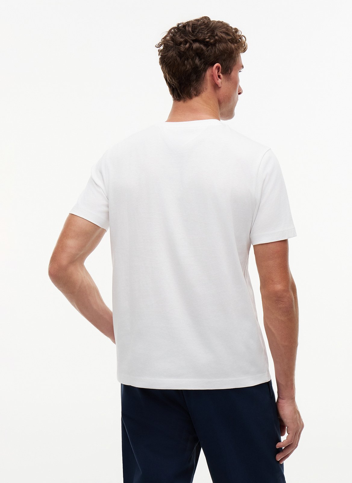 Baumwoll-Pullover mit Rundhalsausschnitt TOMMY HILFIGER Weiss