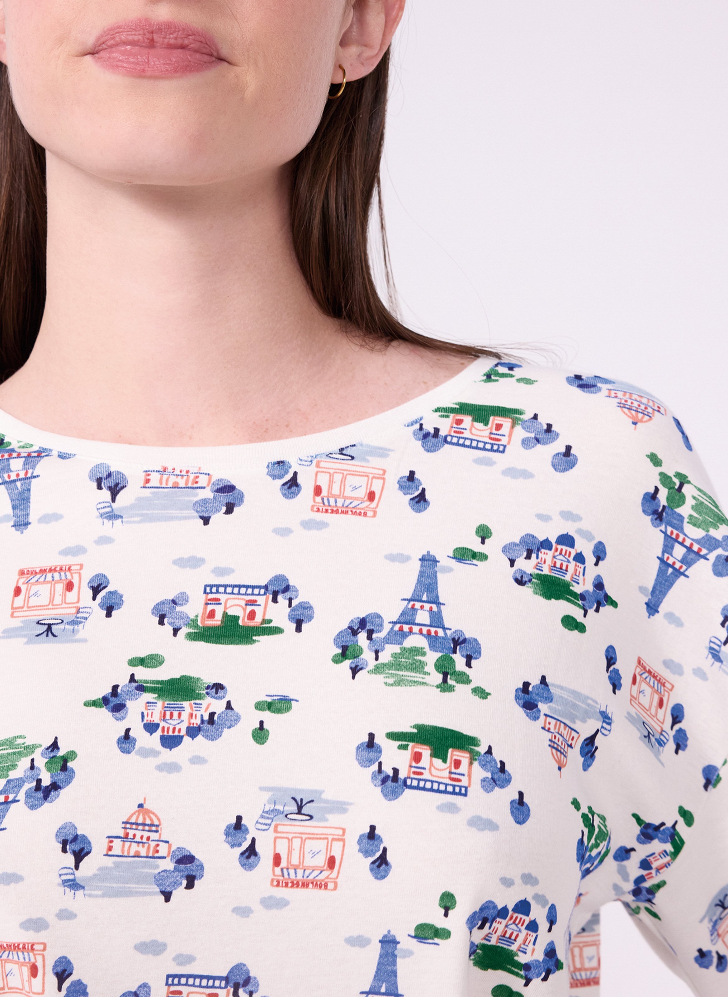Printed cotton pajamas PETIT BATEAU Multicolored