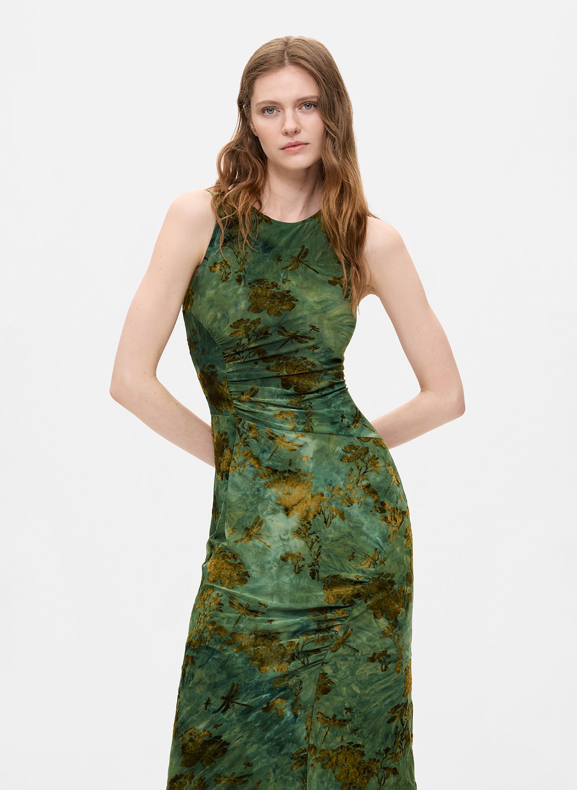 Long fitted dress DESIGUAL Green