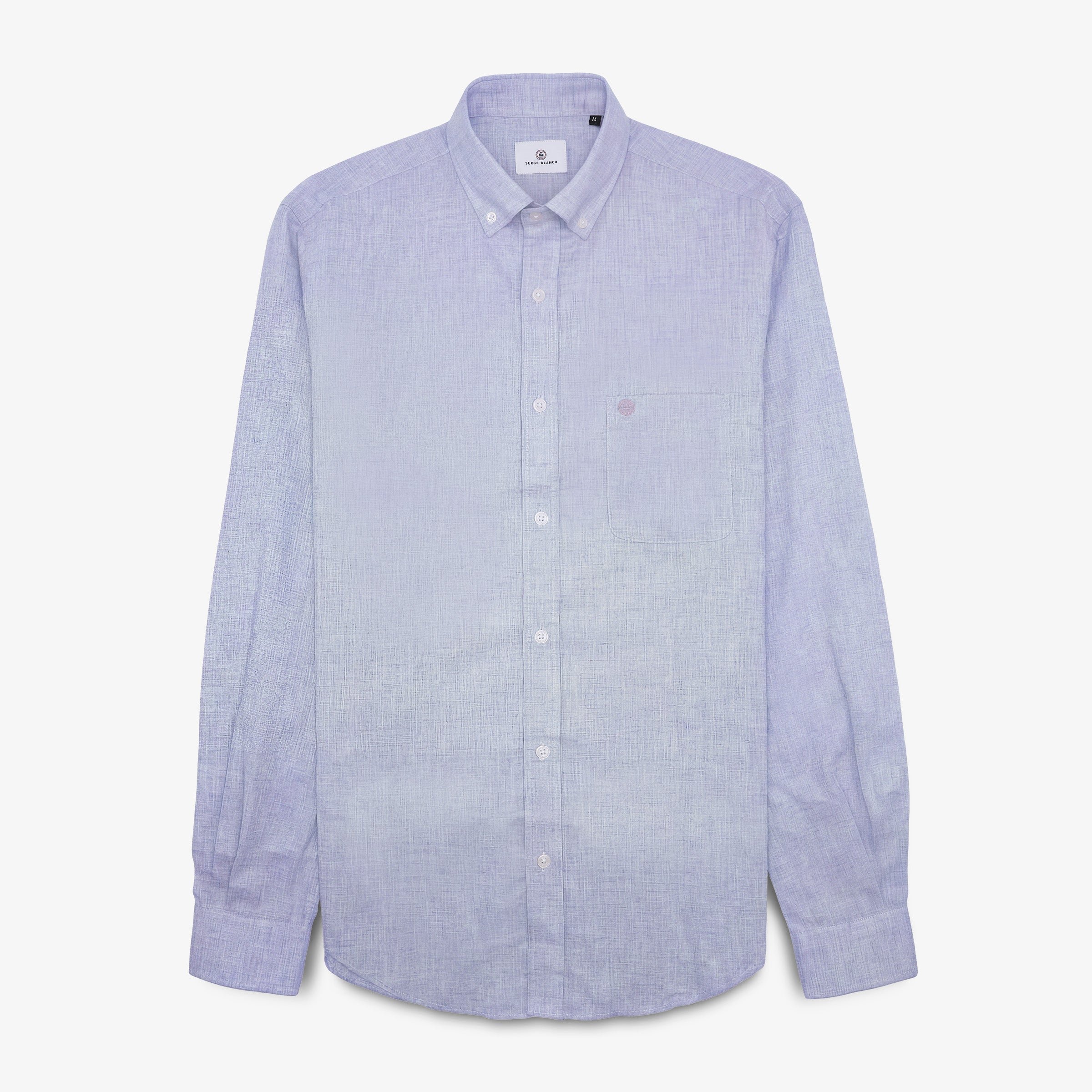 Blue long-sleeve shirt SERGE BLANCO Purple