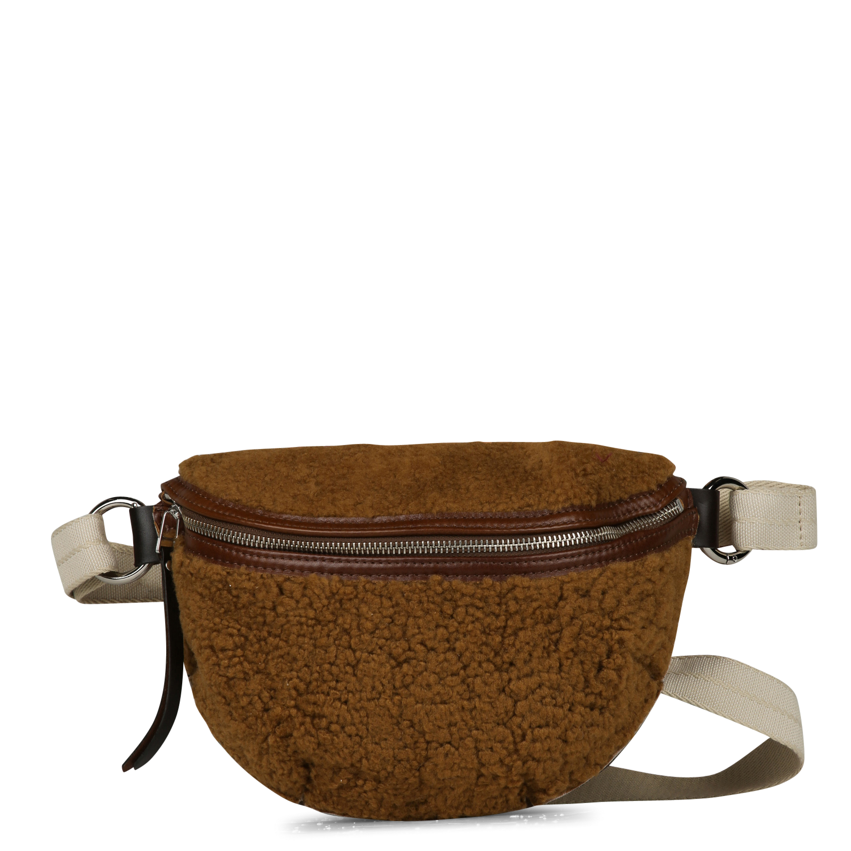 Sac banane en cuir BELLEROSE Marron