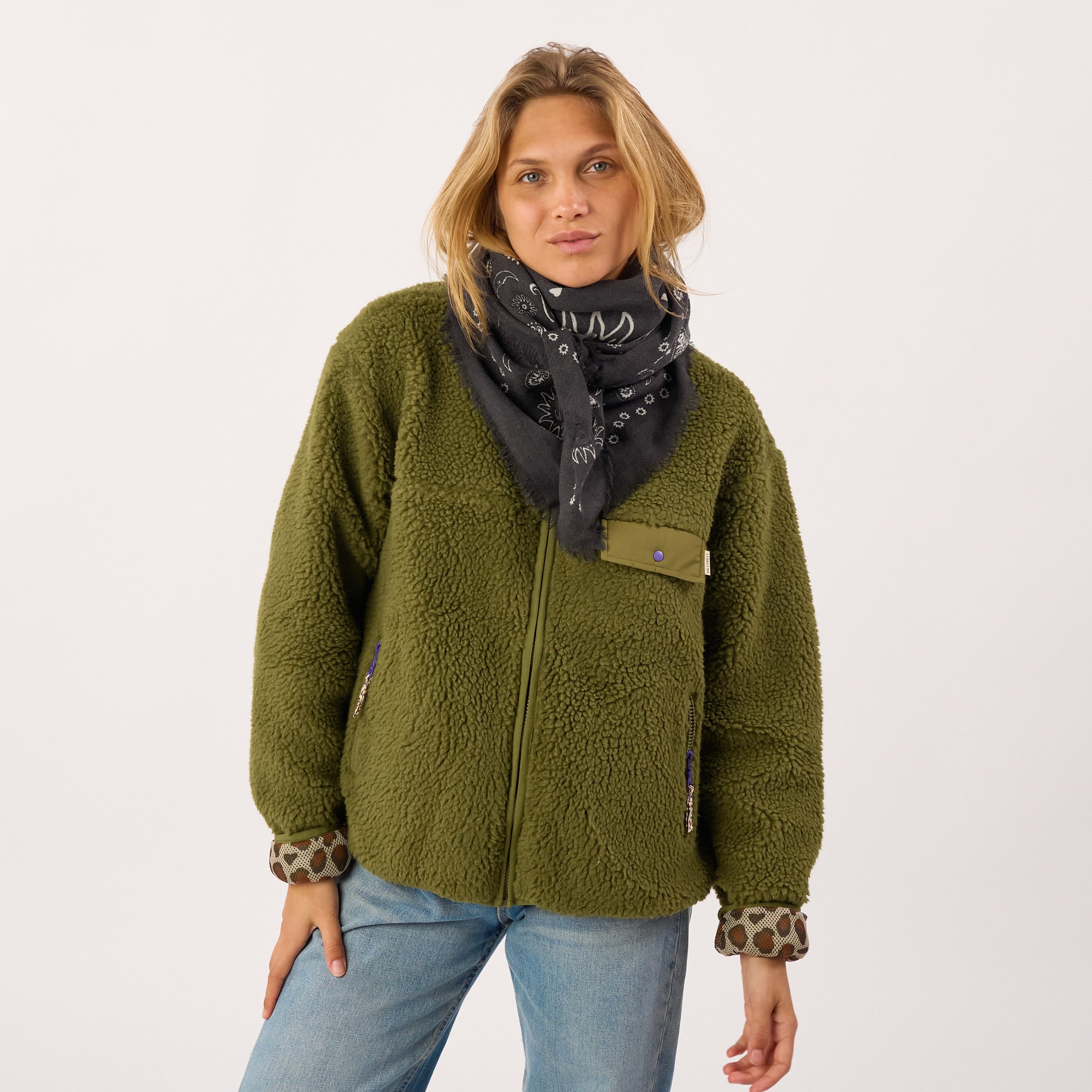 Wool scarf | Grey BILLYBELT Women