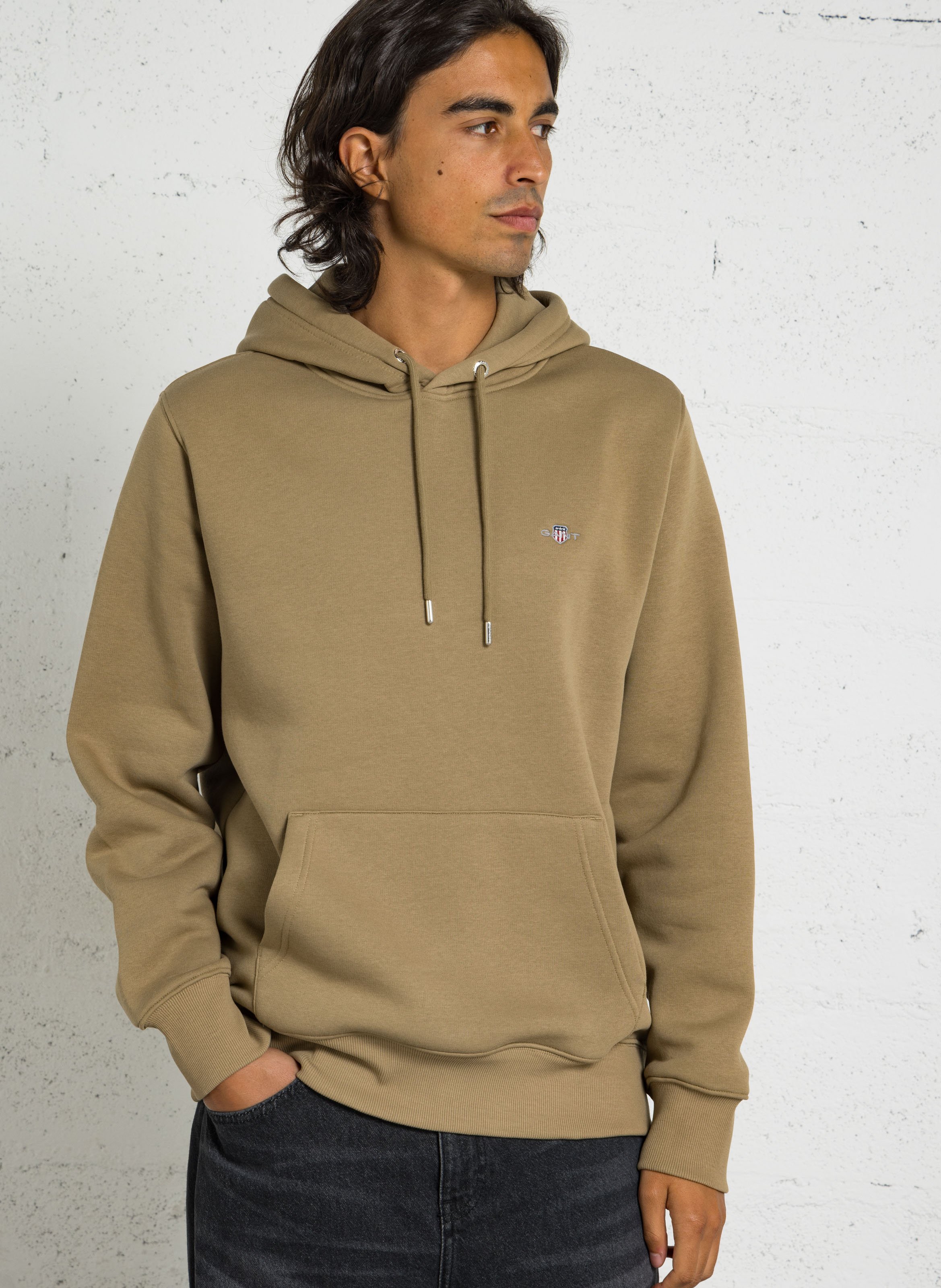 Regular-fit sweater met capuchon | katoenblend GANT
