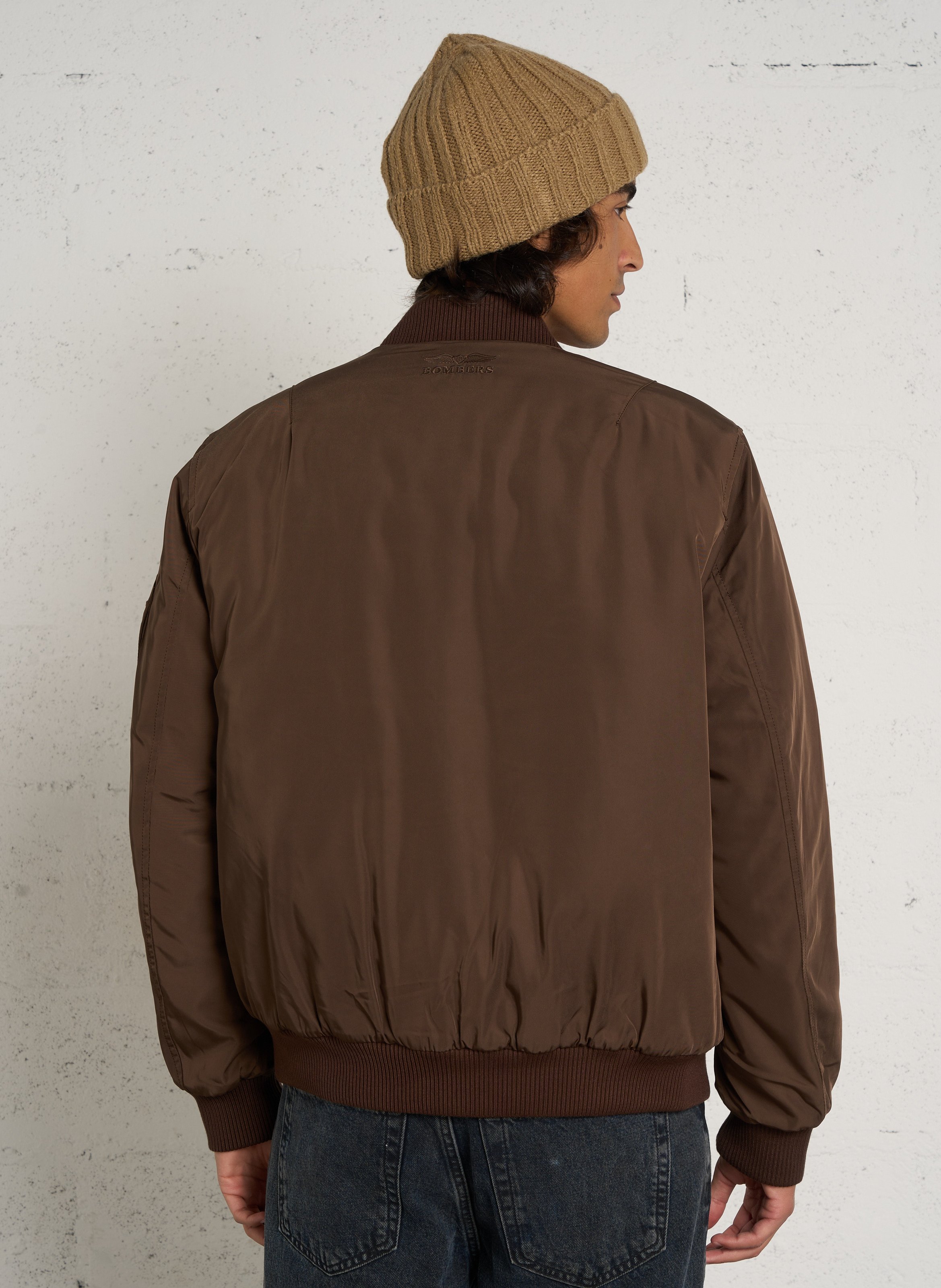 Frederic padded bomber jacket BOMBERS ORIGINAL Brown