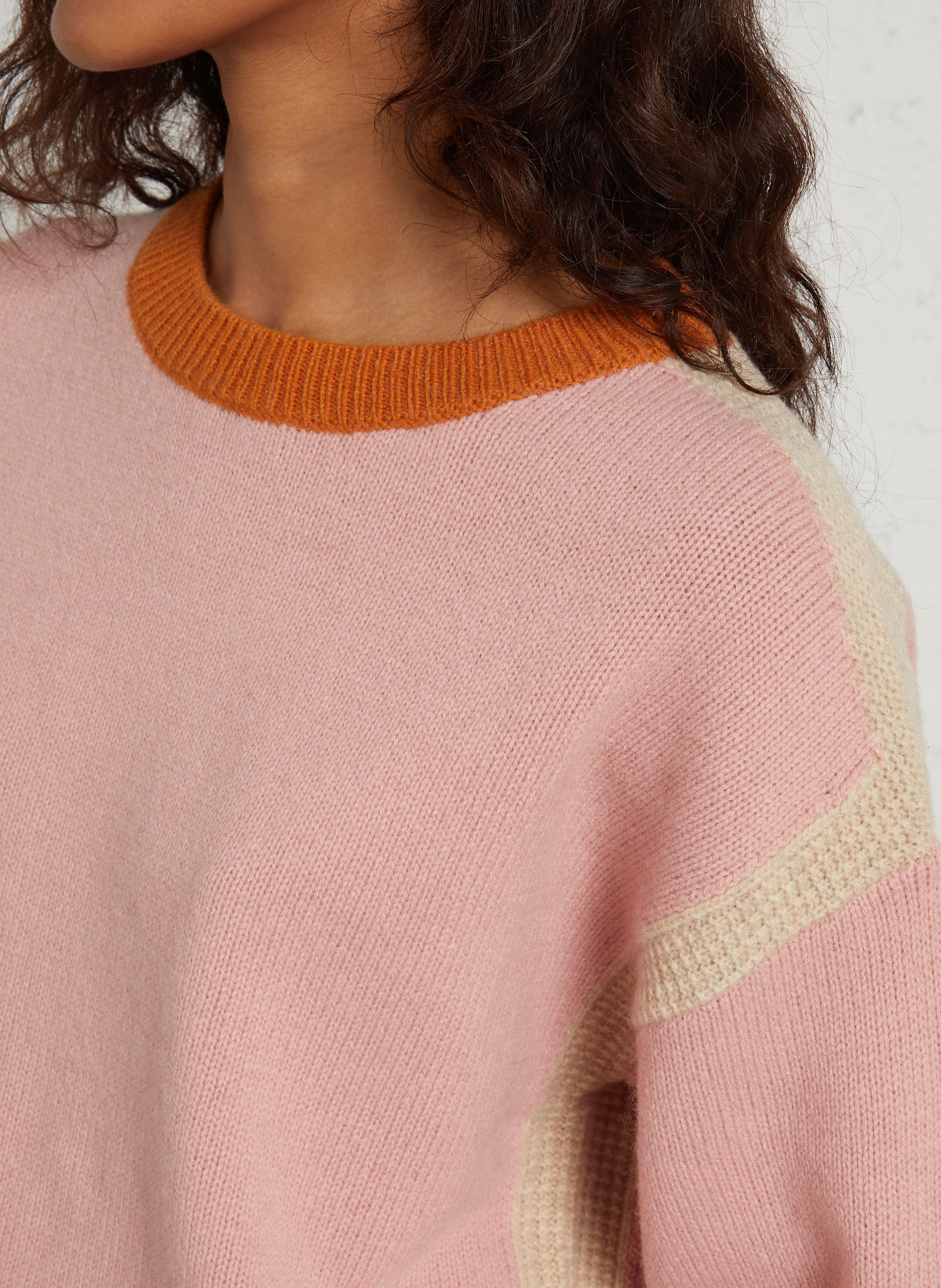 Pull ample en laine MAISON 123 Rose