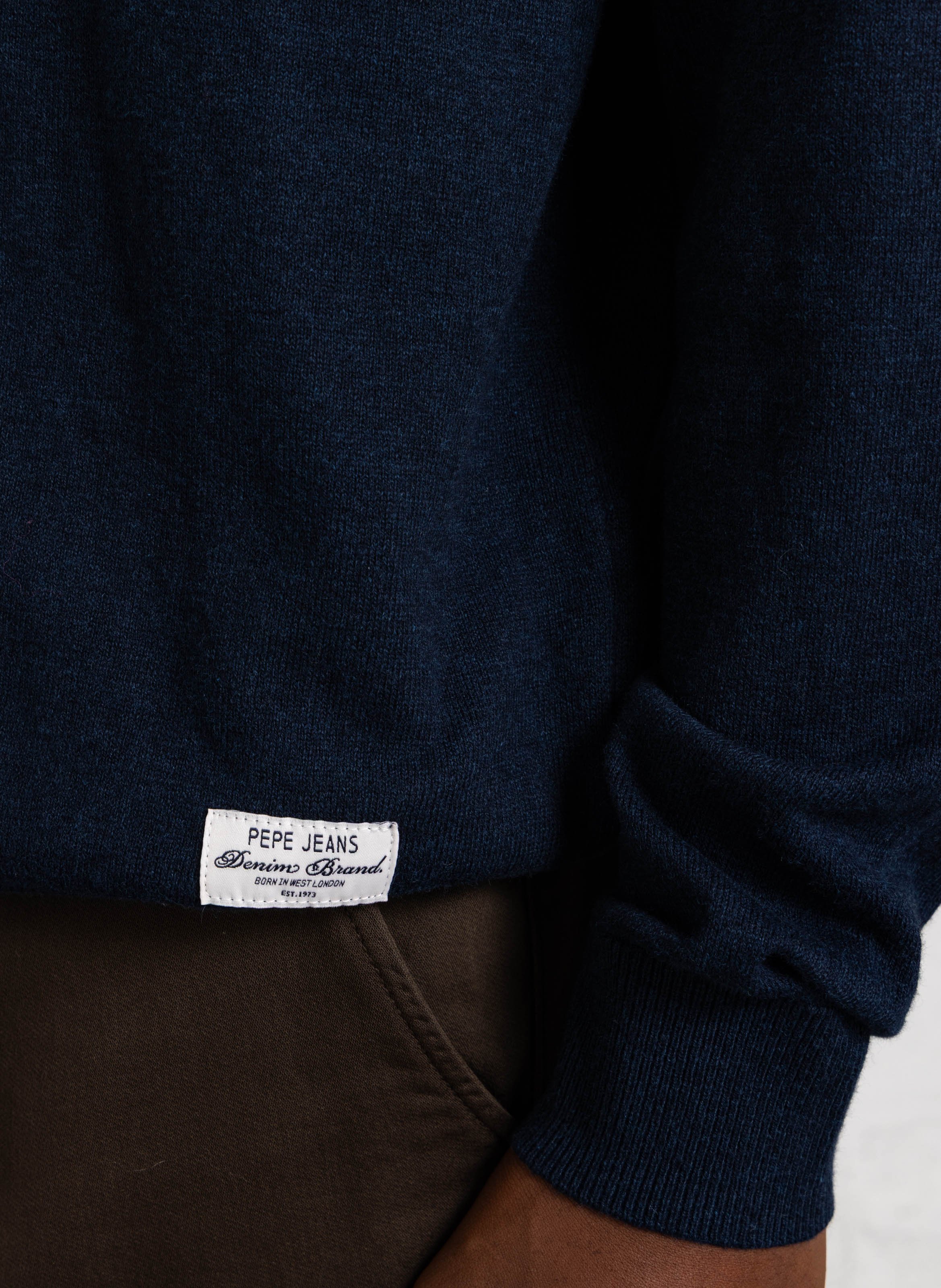 Rechte ronde hals trui PEPE JEANS Blauw