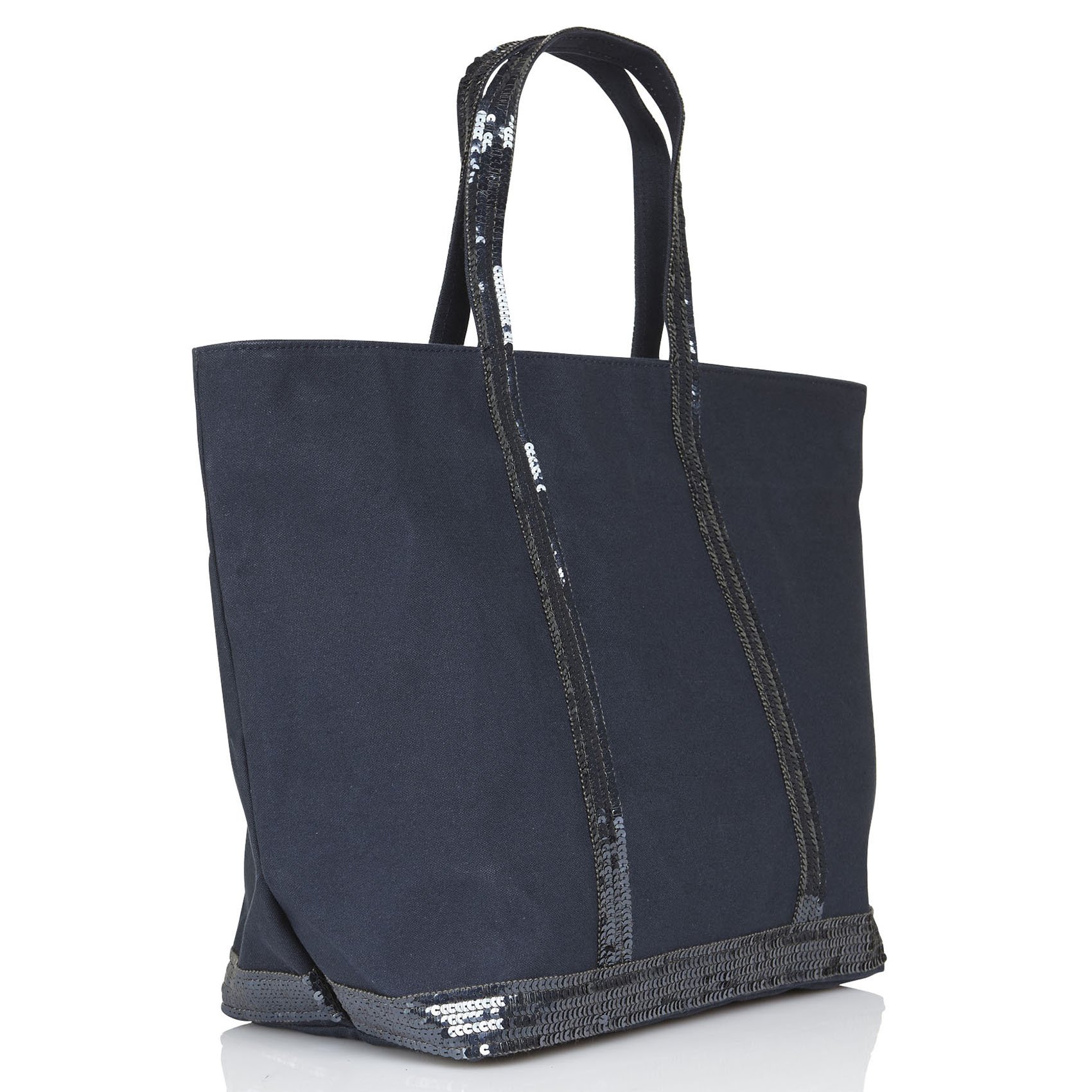 Katoenen shopper met lovertjes VANESSA BRUNO Zwart