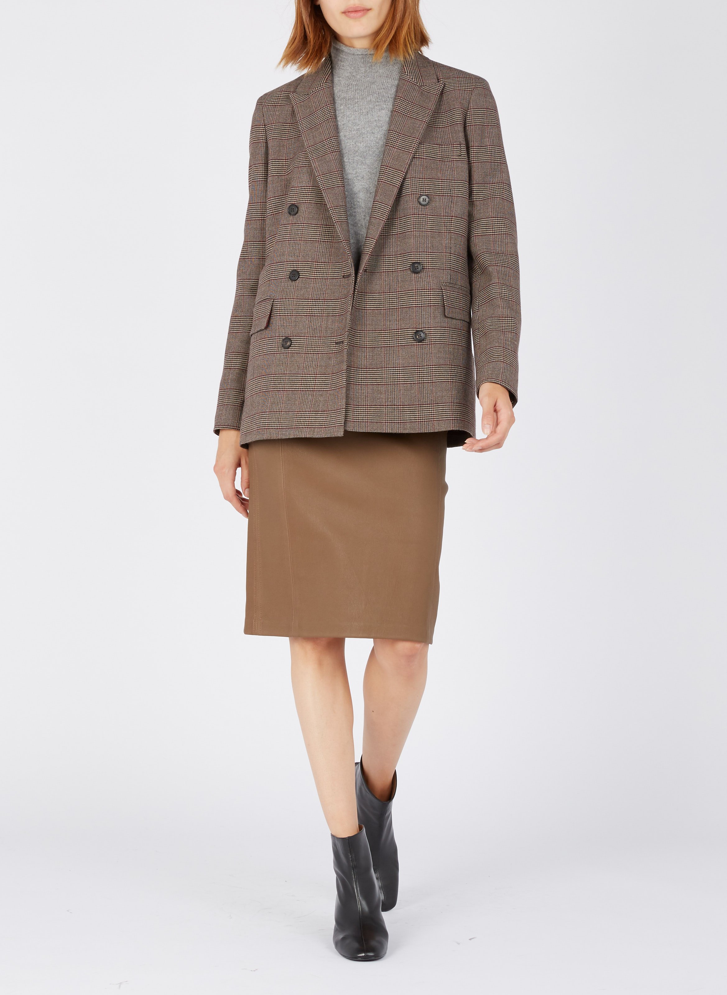 Brede leren riem BA&SH Zwart