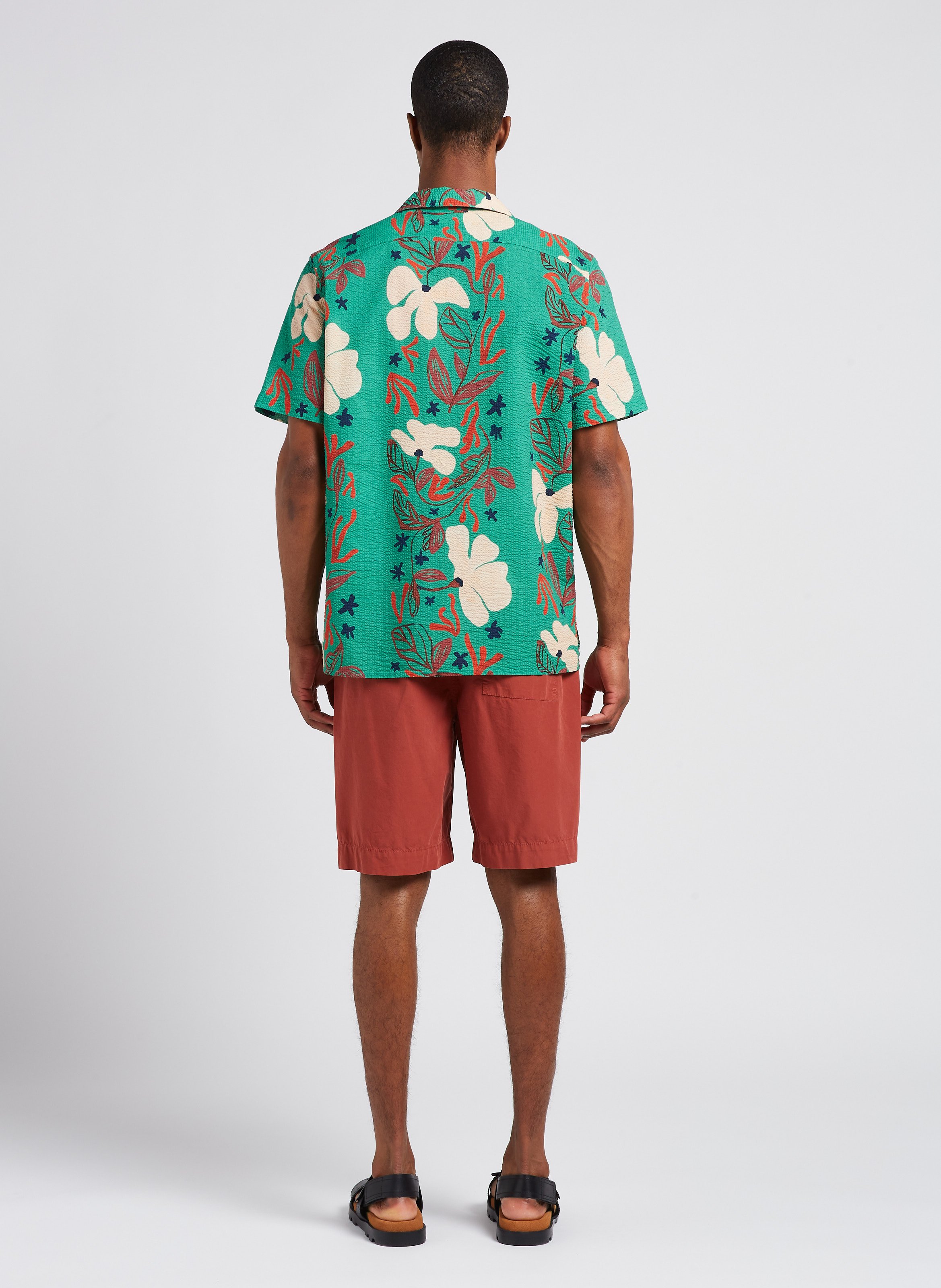 Short droit en coton PAUL SMITH Rouge